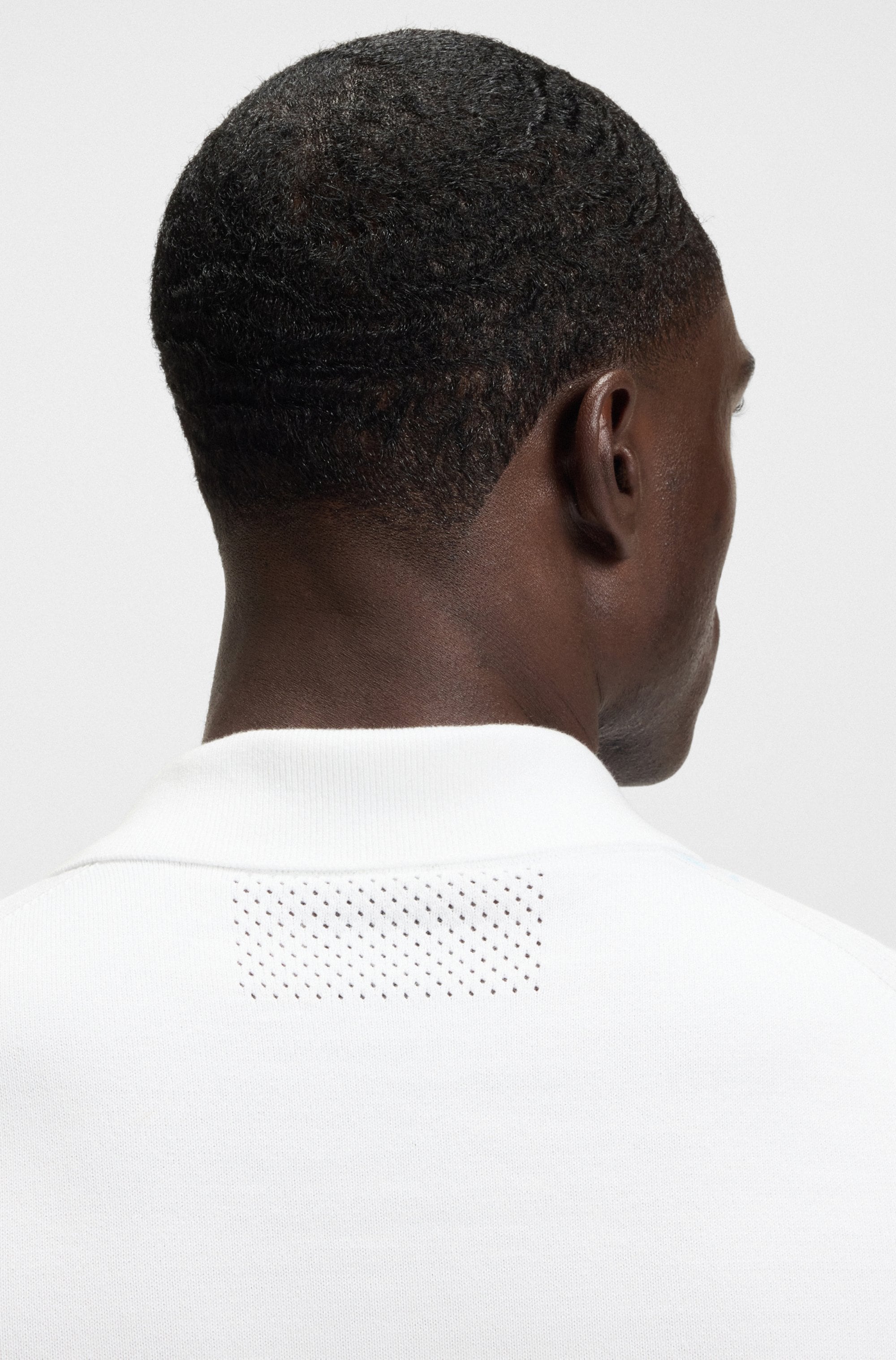 BOSS GREEN Kurzarmpullover »K Ever-X PS«, mit Perforierungen zur Belüftung