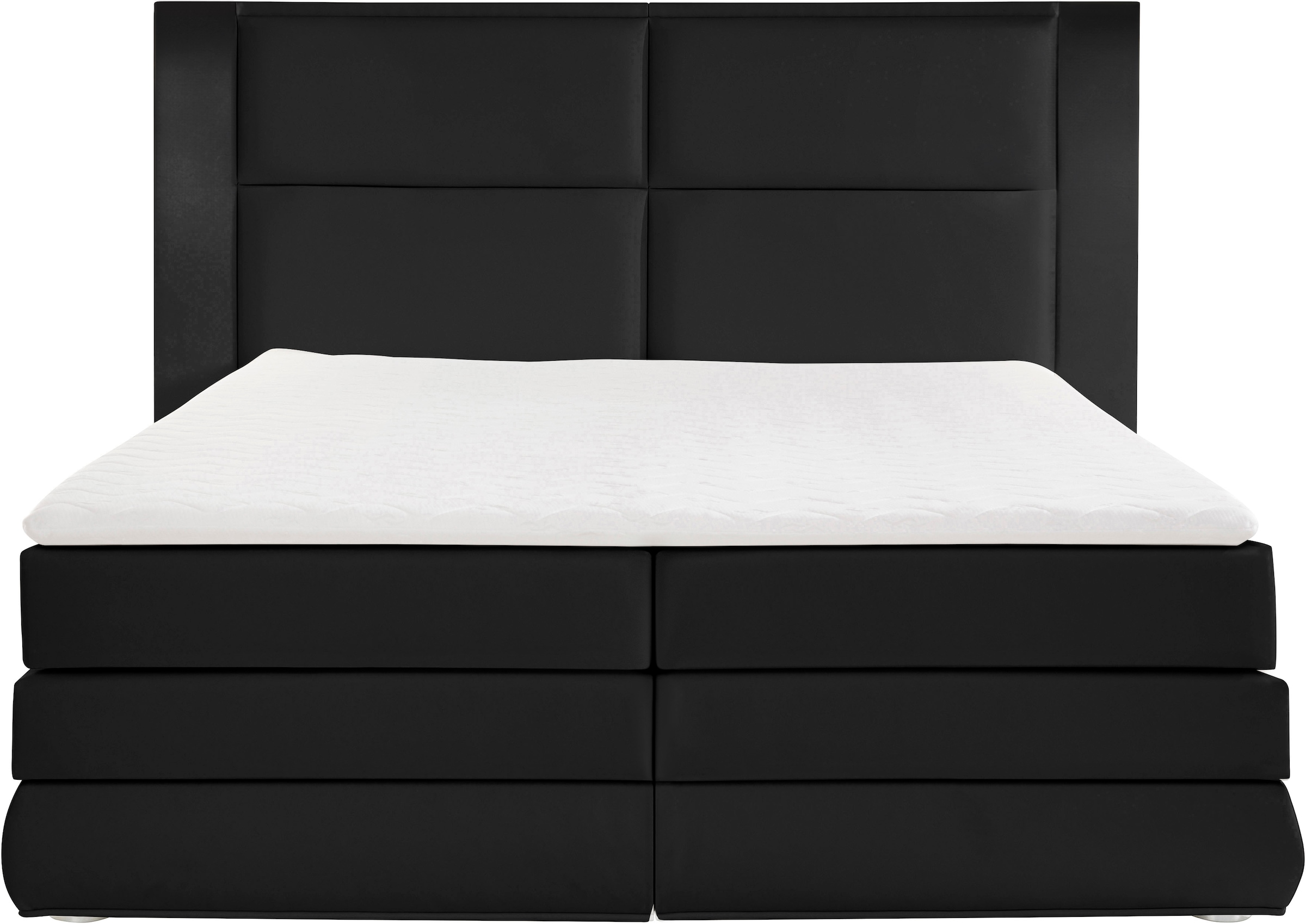 COLLECTION AB Boxspringbett Copenhagen, inklusive Bettkasten und Topper, wahlweise mit LED-Beleuchtung