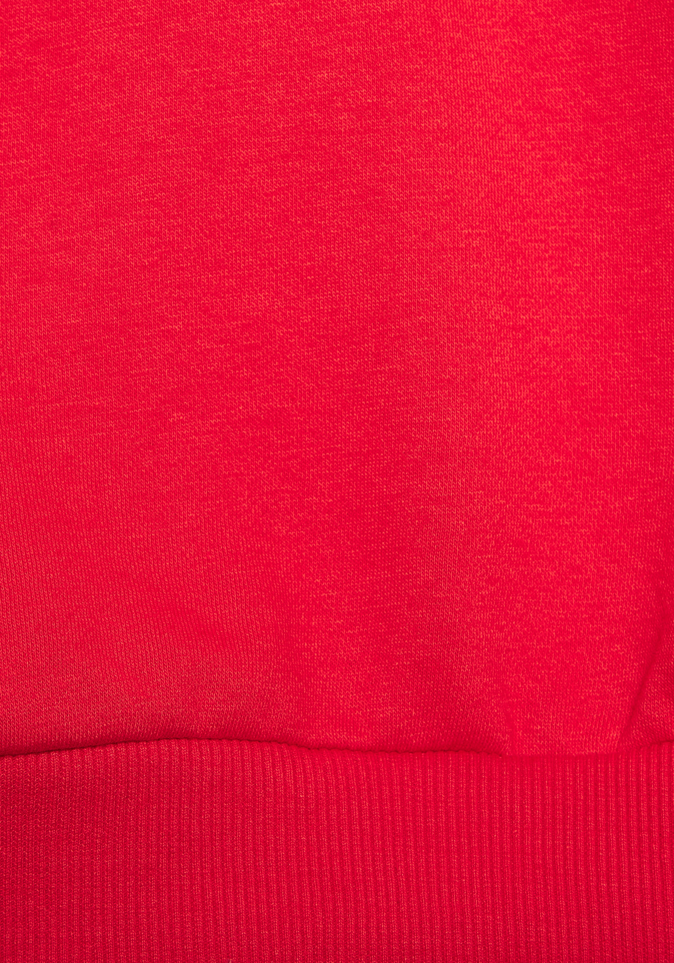Bench. Loungewear Sweatshirt, mit Logoschriftzug und Reissverschluss