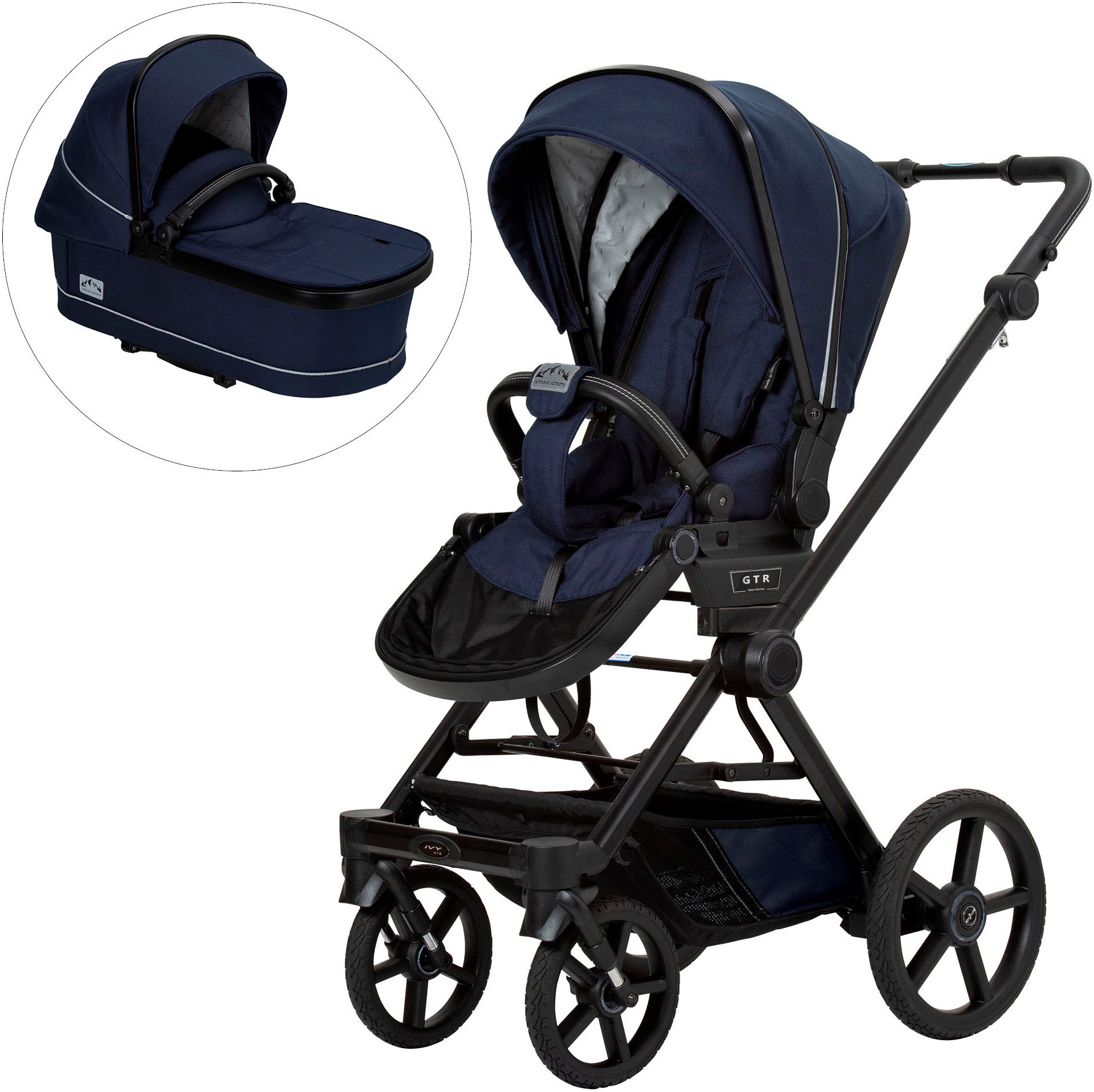 Hartan Kombi-Kinderwagen »Ivy GTR Outdoor mit Falttasche« 22 kg Made in Germany