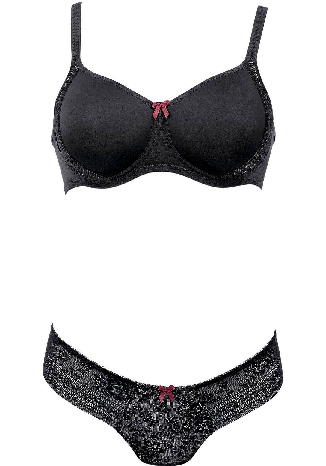 Rosa Faia Schalen-BH »Fleur« Schaumstoff-Cups, mit Spitze, verstellbare Träger, bügellos, elastisch