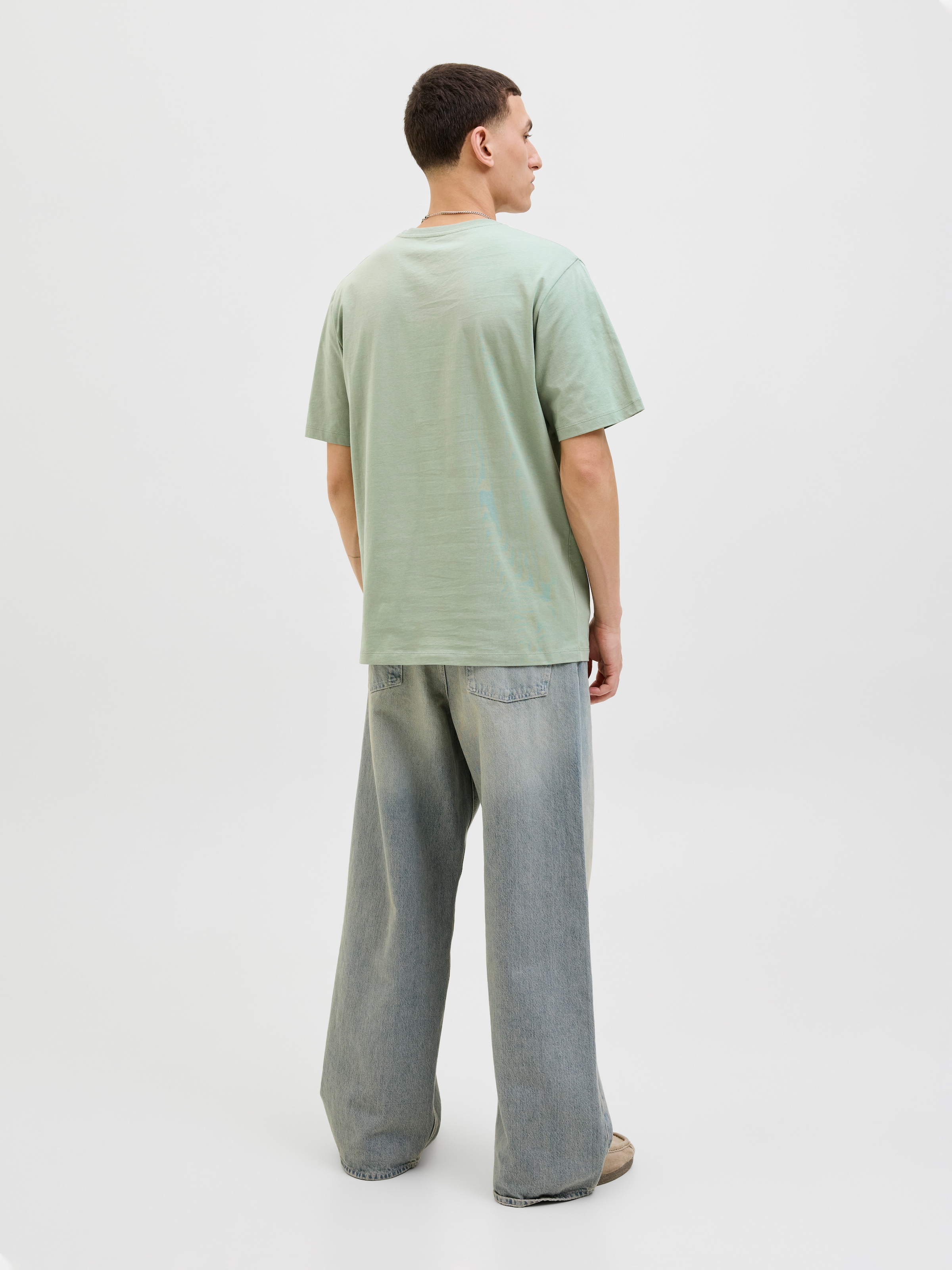 Jack & Jones Rundhalsshirt »JJELOGO TEE SS O-NECK 2 COL AW25 SN«