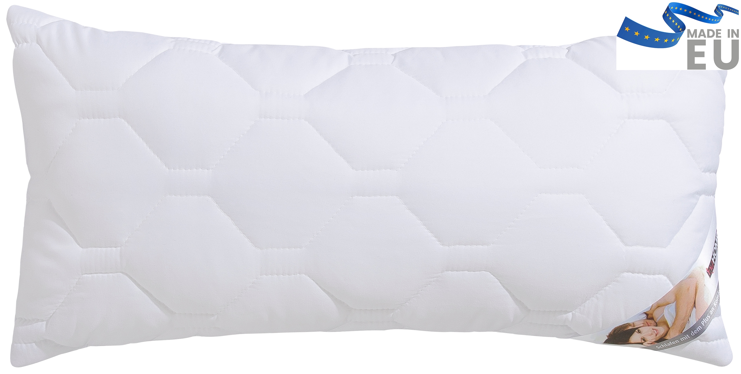 my home Microfaserkissen "Rike Kopfkissen 40x80 cm, 80x80 cm" Füllung: Polyester Bezug: Polyester 1 Stk. tlg. Kissen mit sehr guter Atmungsaktivität und kochfest bis 95C