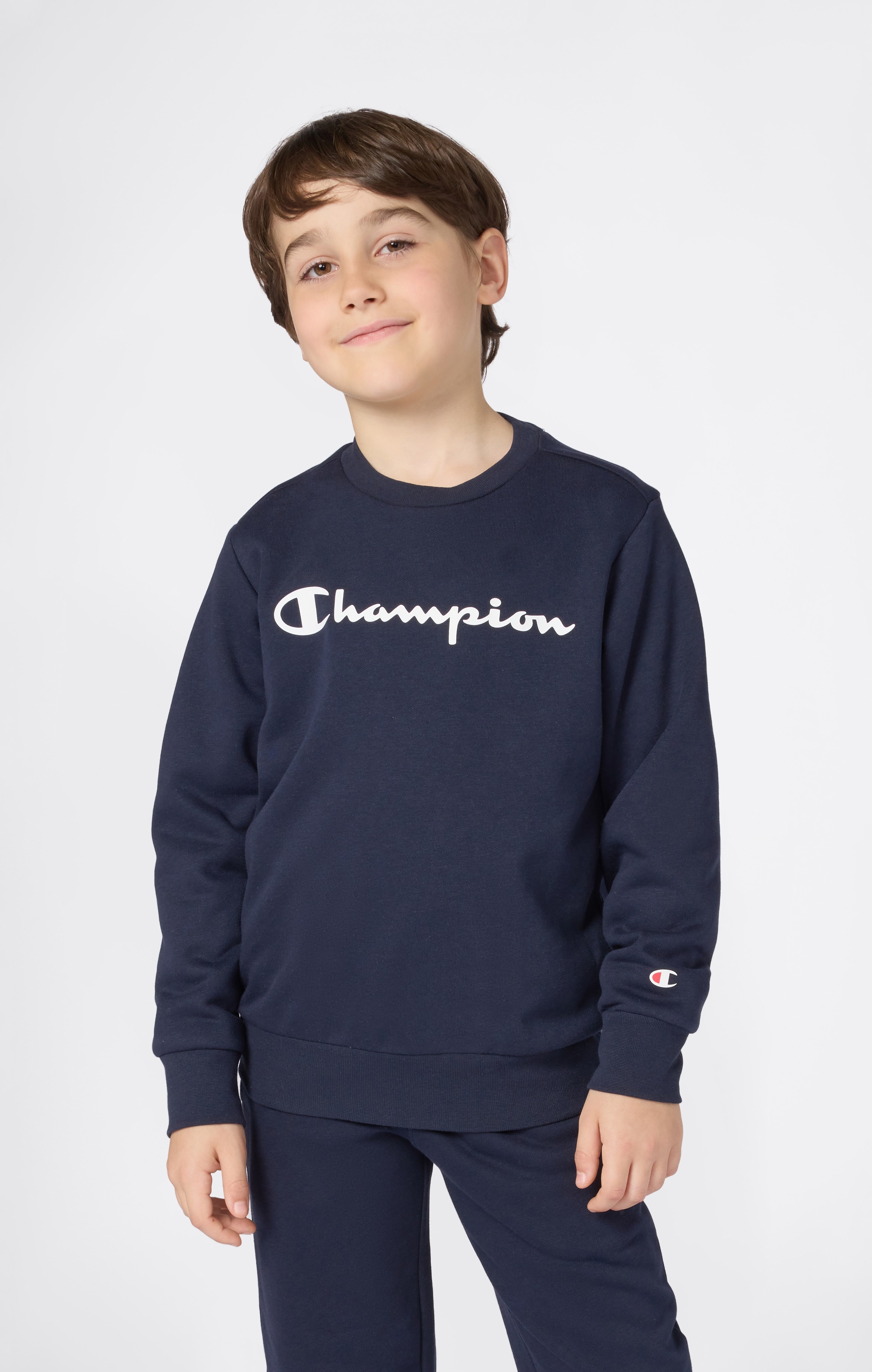 Champion Sweatshirt »SPORTWEAR CREWNECK Standard Fit«, 1 Stk. für Kinder, sportlicher Stil, Rundhalsausschnitt, ohne Verschluss