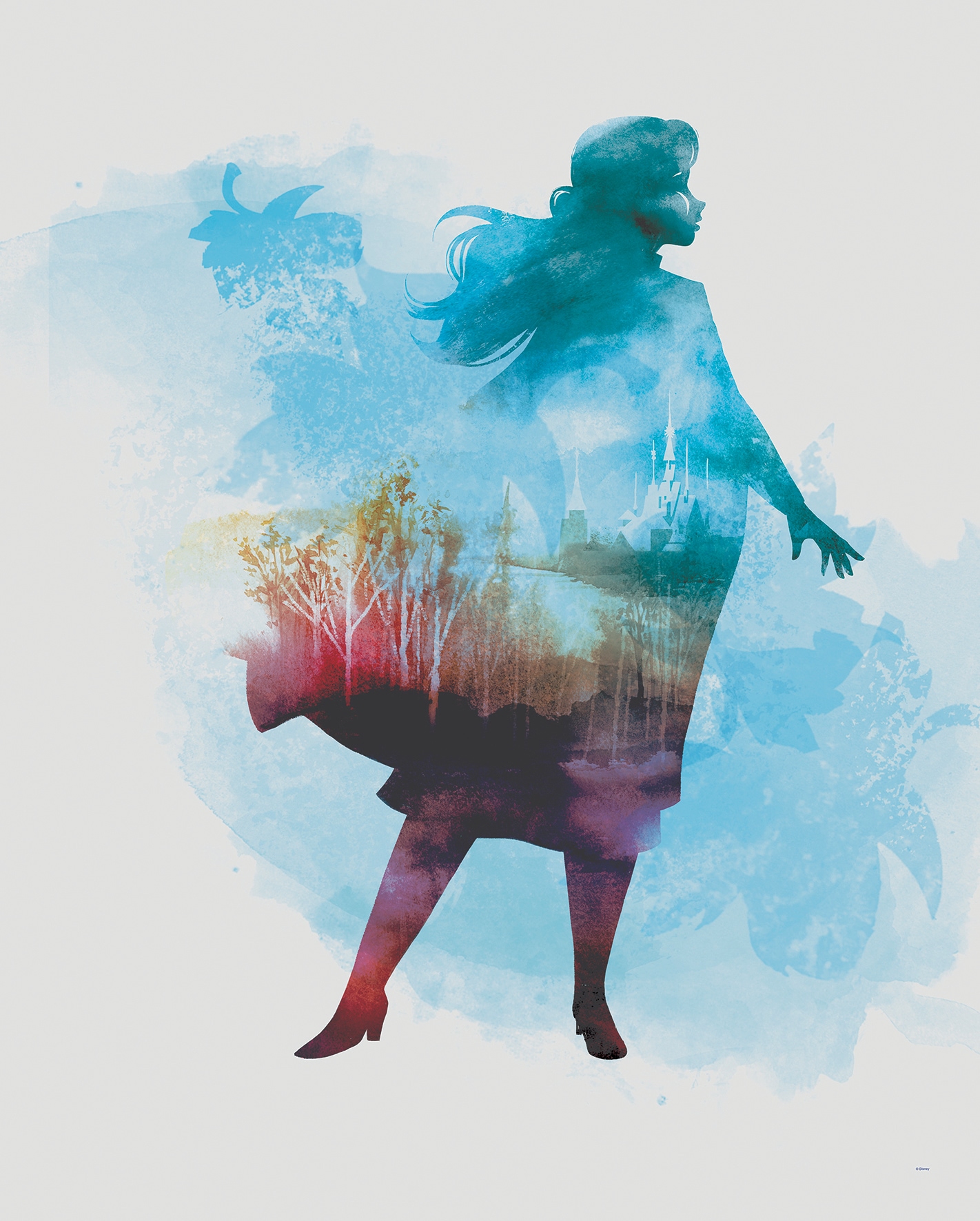 Komar Bild »Frozen Anna Aquarell«, Disney, (1 St.), Wandbild zur Dekoration im Kinderzimmer - ohne Rahmen