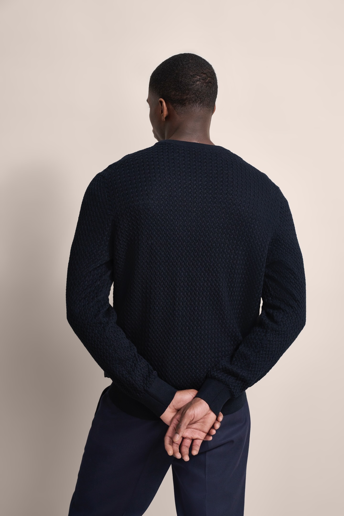 bugatti Strickpullover, mit Geflechtstruktur