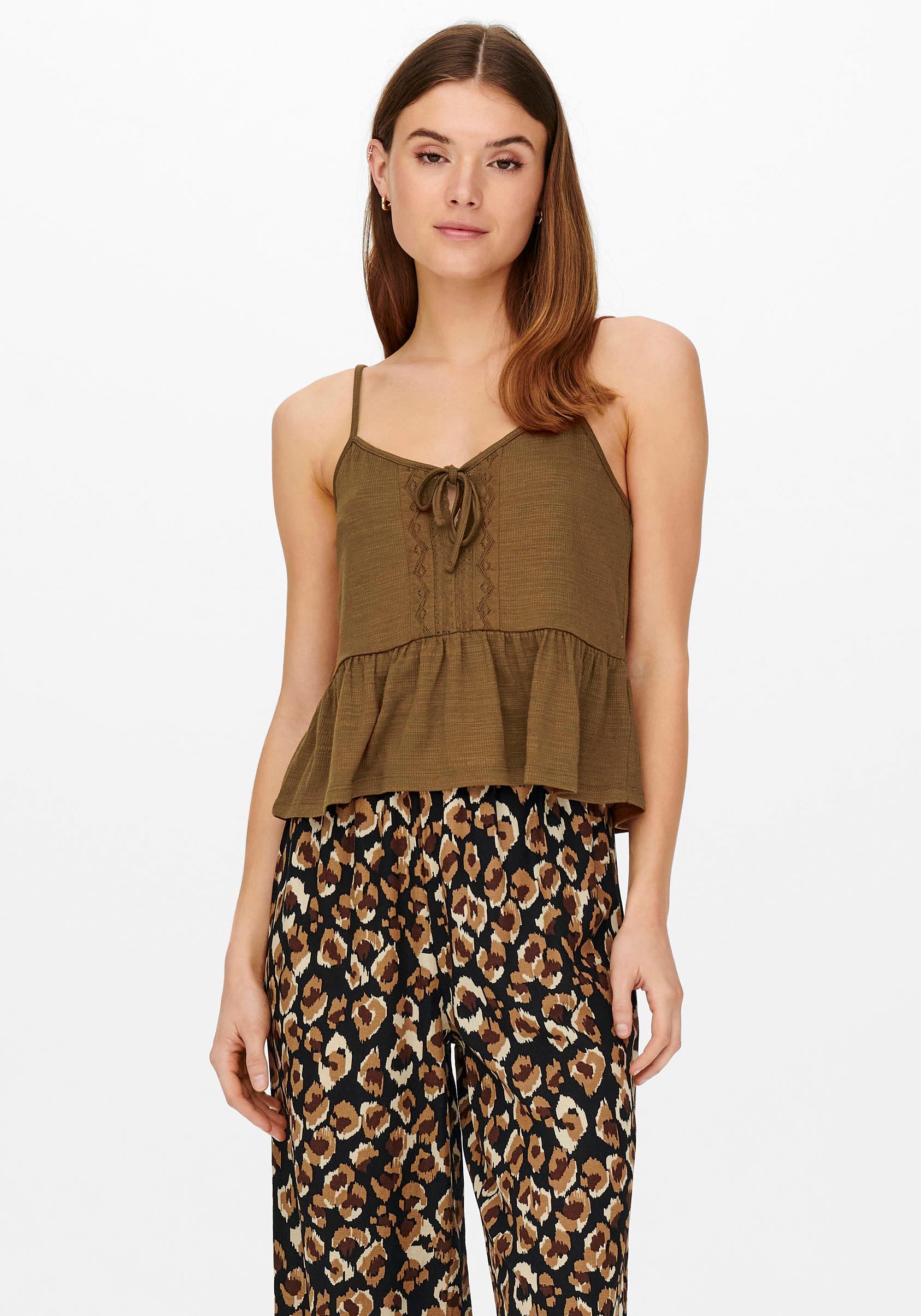 ONLY Spaghettitop »ONLYRSA S/L LACE MIX TOP« kaufen