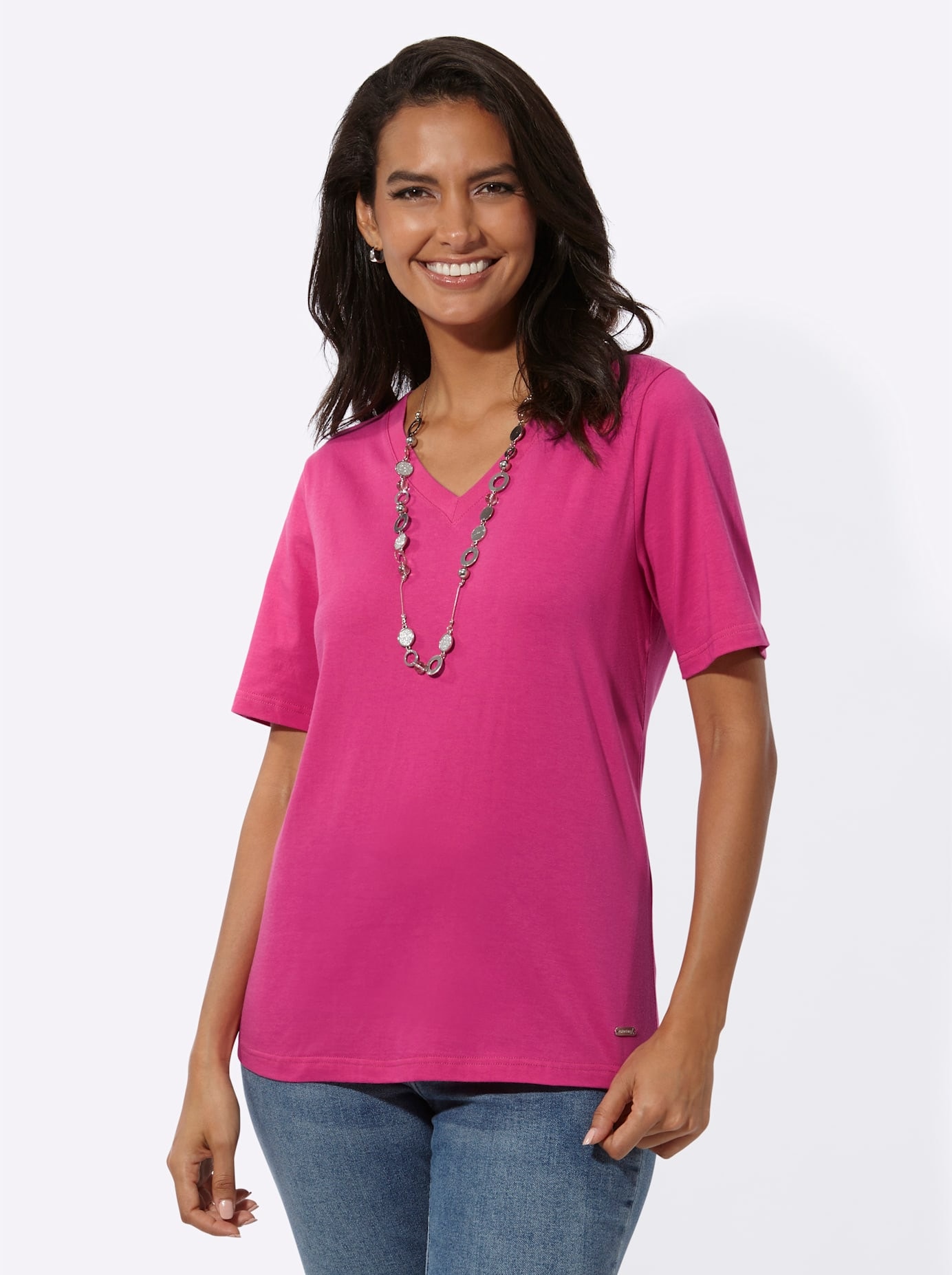 Casual Looks V-Shirt »Kurzarm-Shirt«, (1 tlg.)