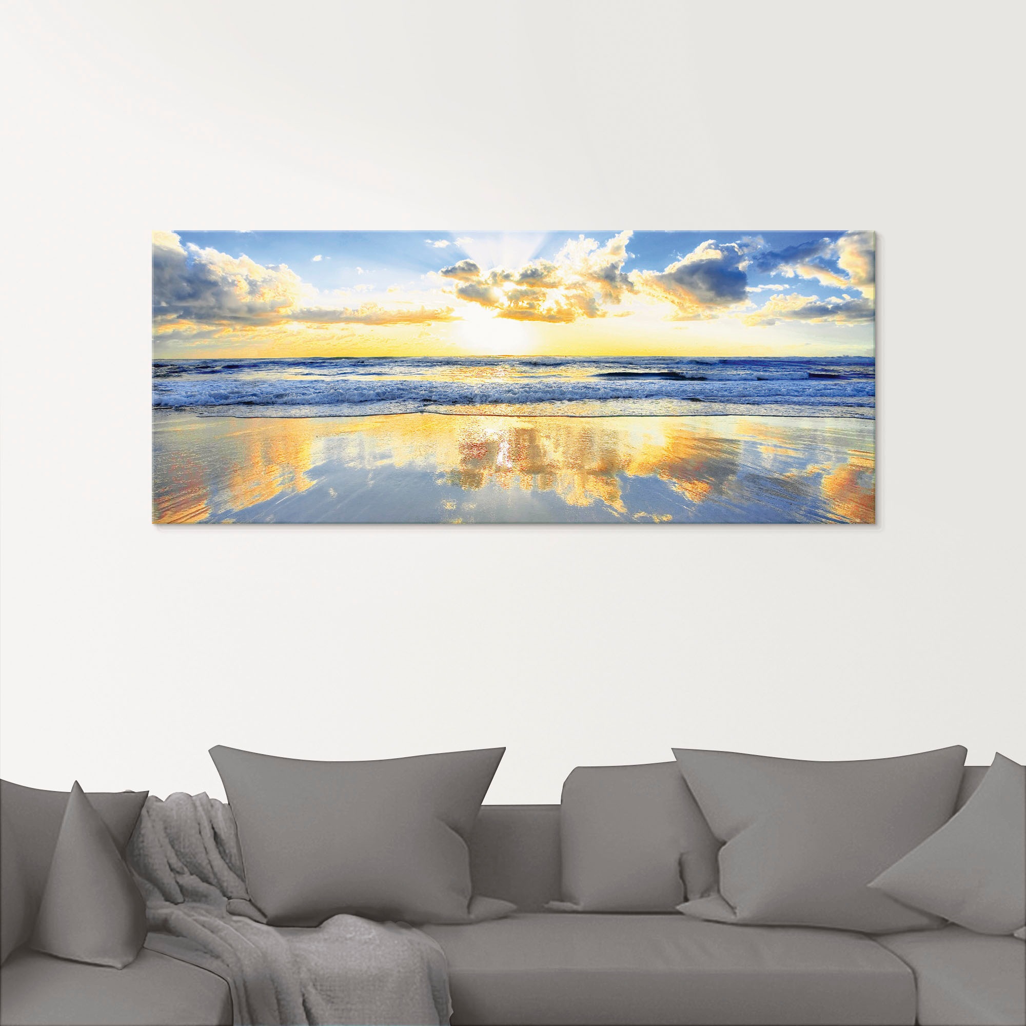 Artland Glasbild »Sonnenaufgang über dem Ozean«, Himmel, (1 St.), in verschiedenen Grössen