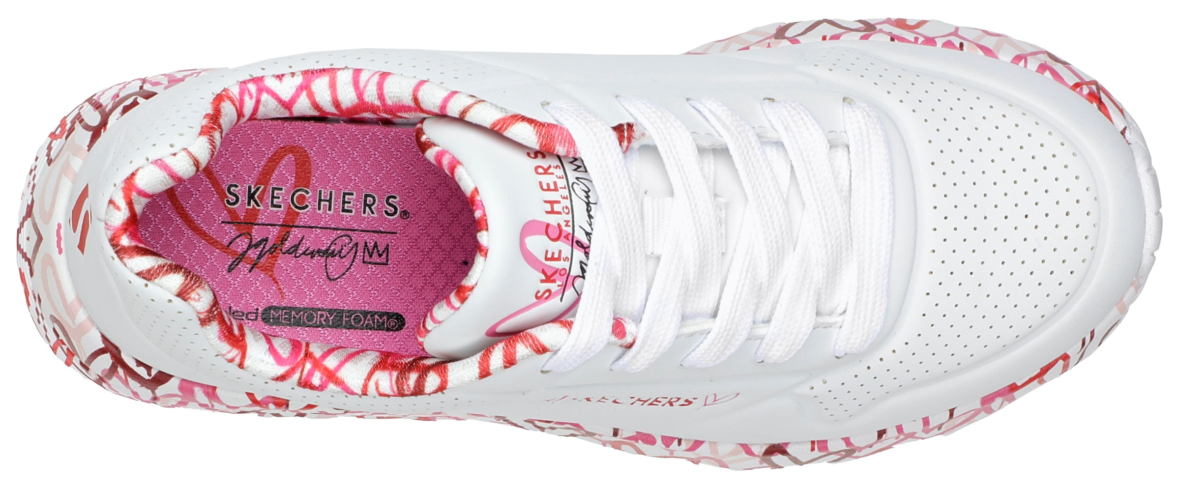 Skechers Kids Sneaker »UNO LITE«, mit bedruckter Sohle, Freizeitschuh, Halbschuh, Schnürschuh