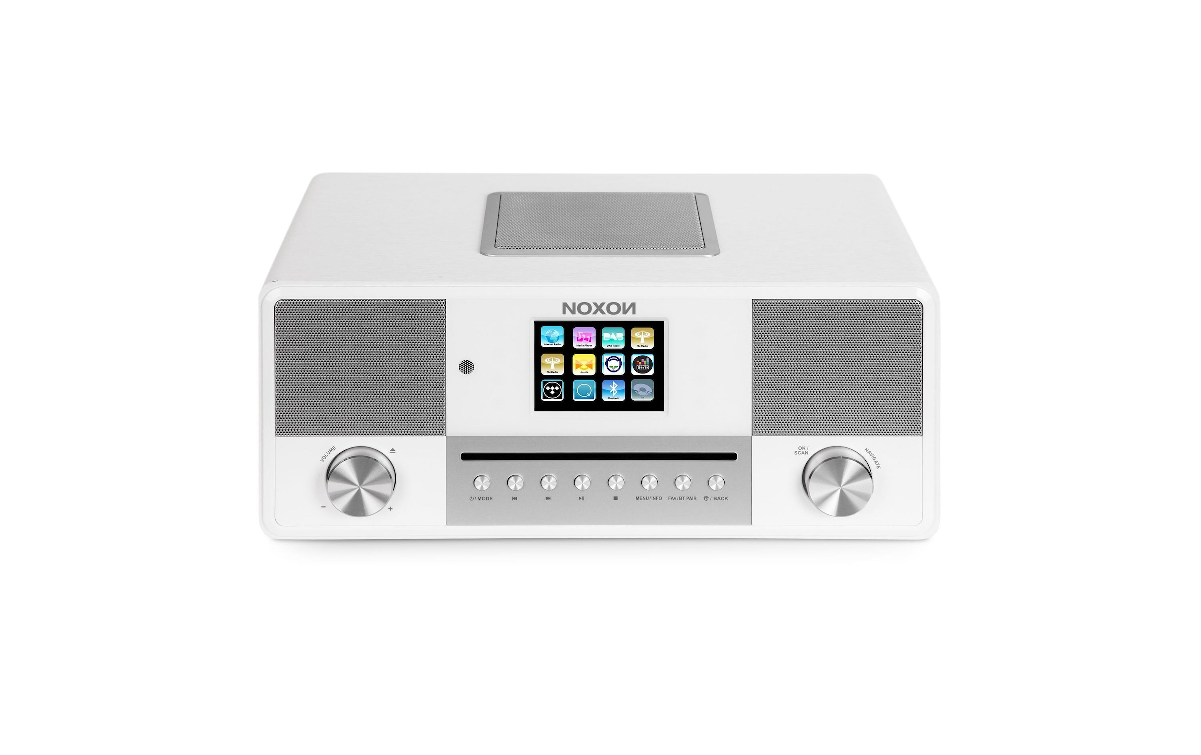 Noxon CD-Player »Jura Weiss«, Bluetooth-WLAN