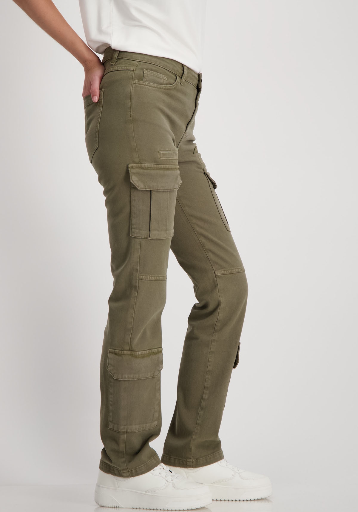 Monari Cargohose, mit Fake Taschen