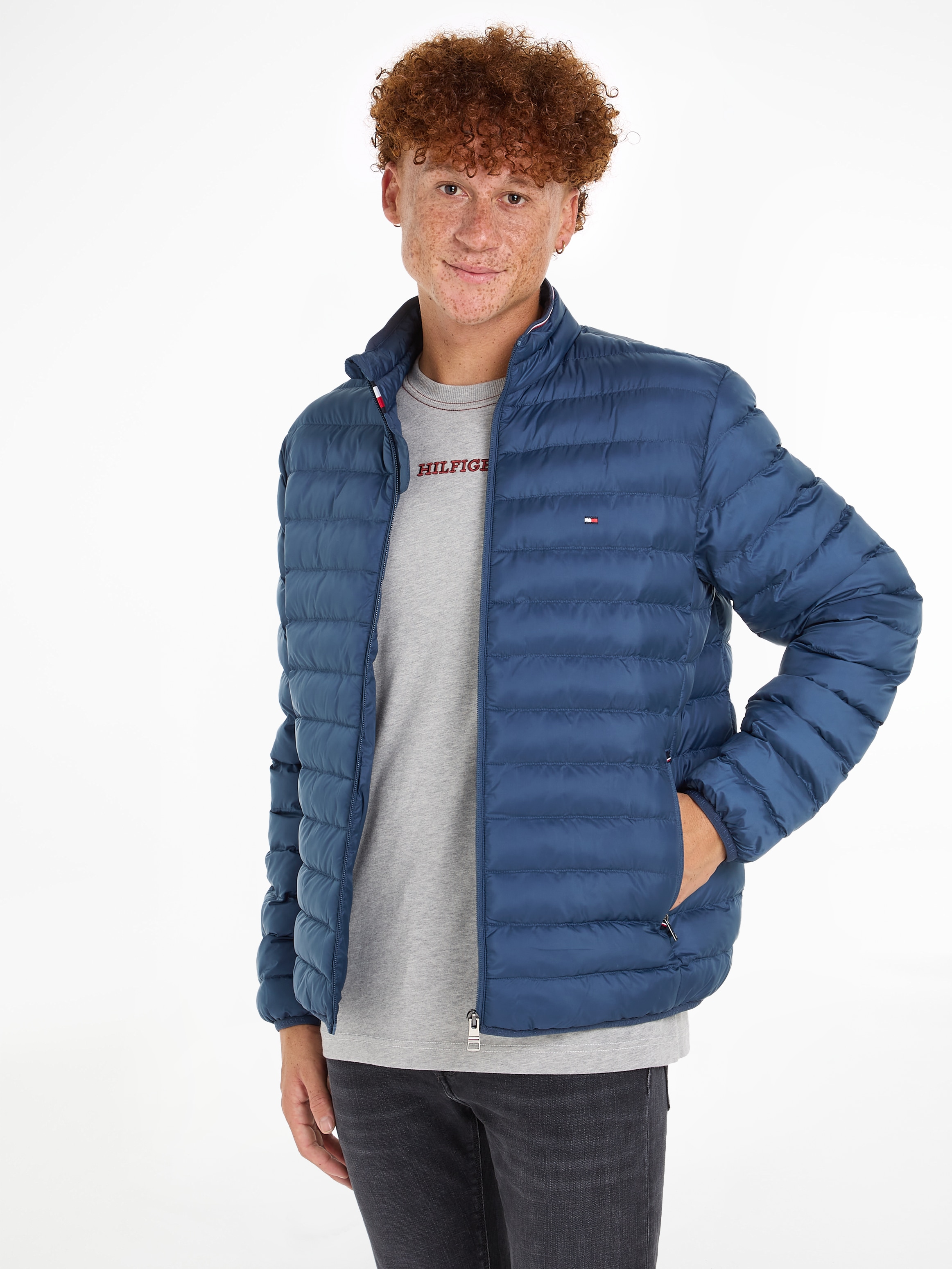 Tommy Hilfiger Steppjacke »PACKABLE RECYCLED JACKET«, mit Tommy Hilfiger Logostickerei