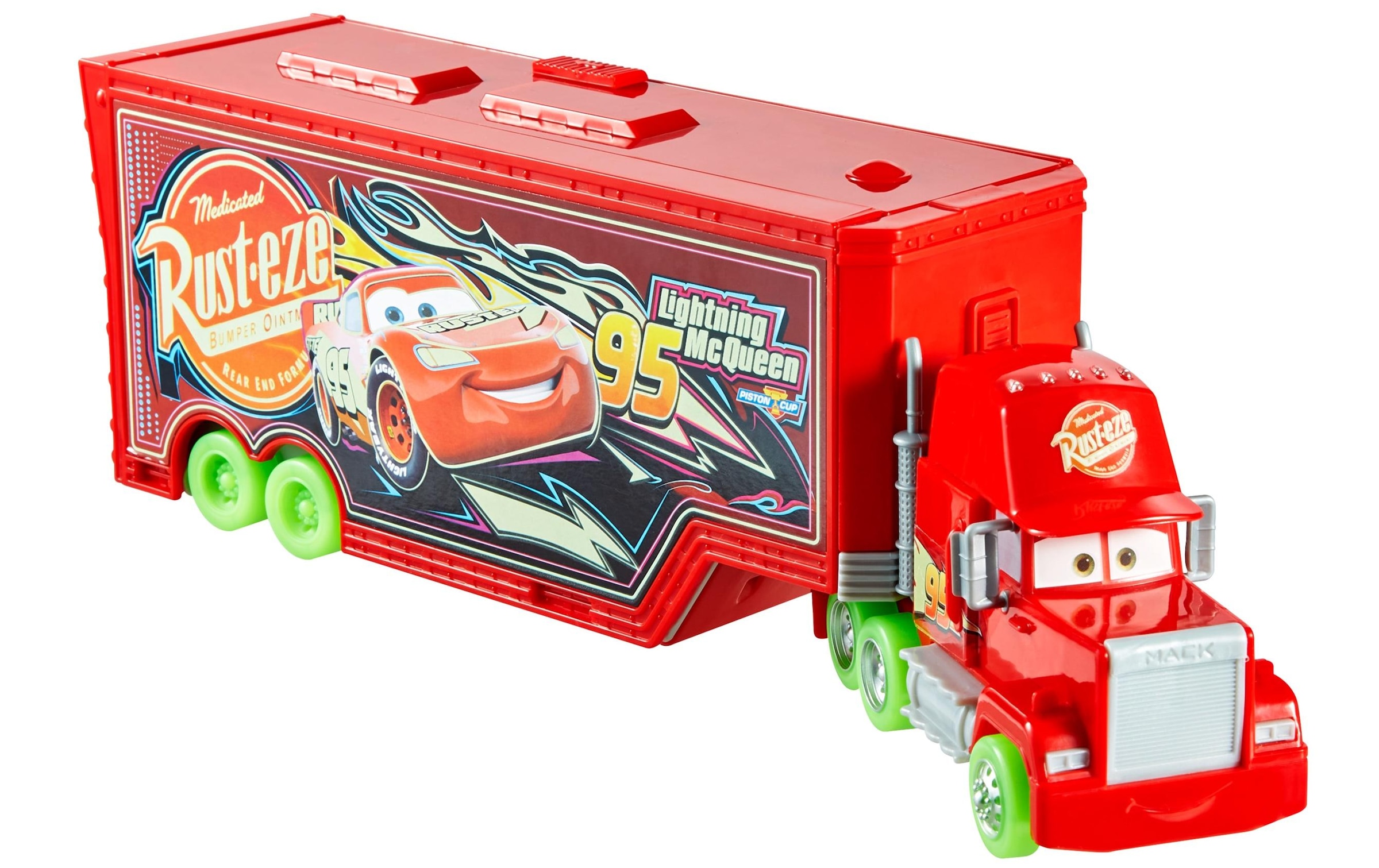 Mattel® Autorennbahn »Disney and Pixar Cars Glow Racer Mack Transporter Set«