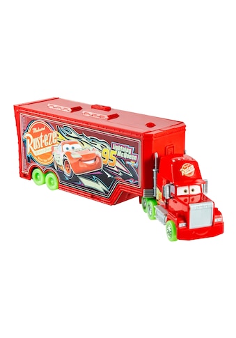 Autorennbahn »Disney and Pixar Cars Glow Racer Mack Transporter Set«