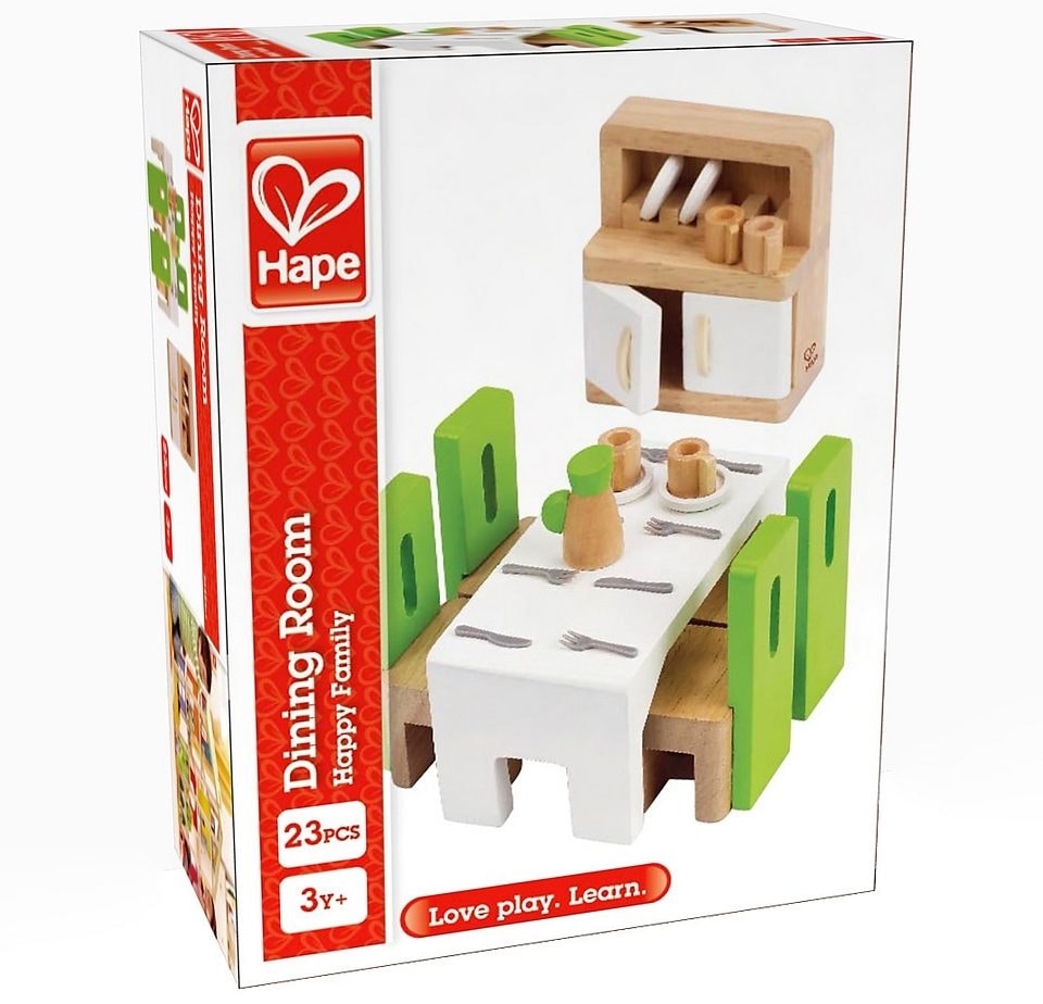 Hape Puppenhausmöbel »Esszimmer«, (Set, 23 tlg.)