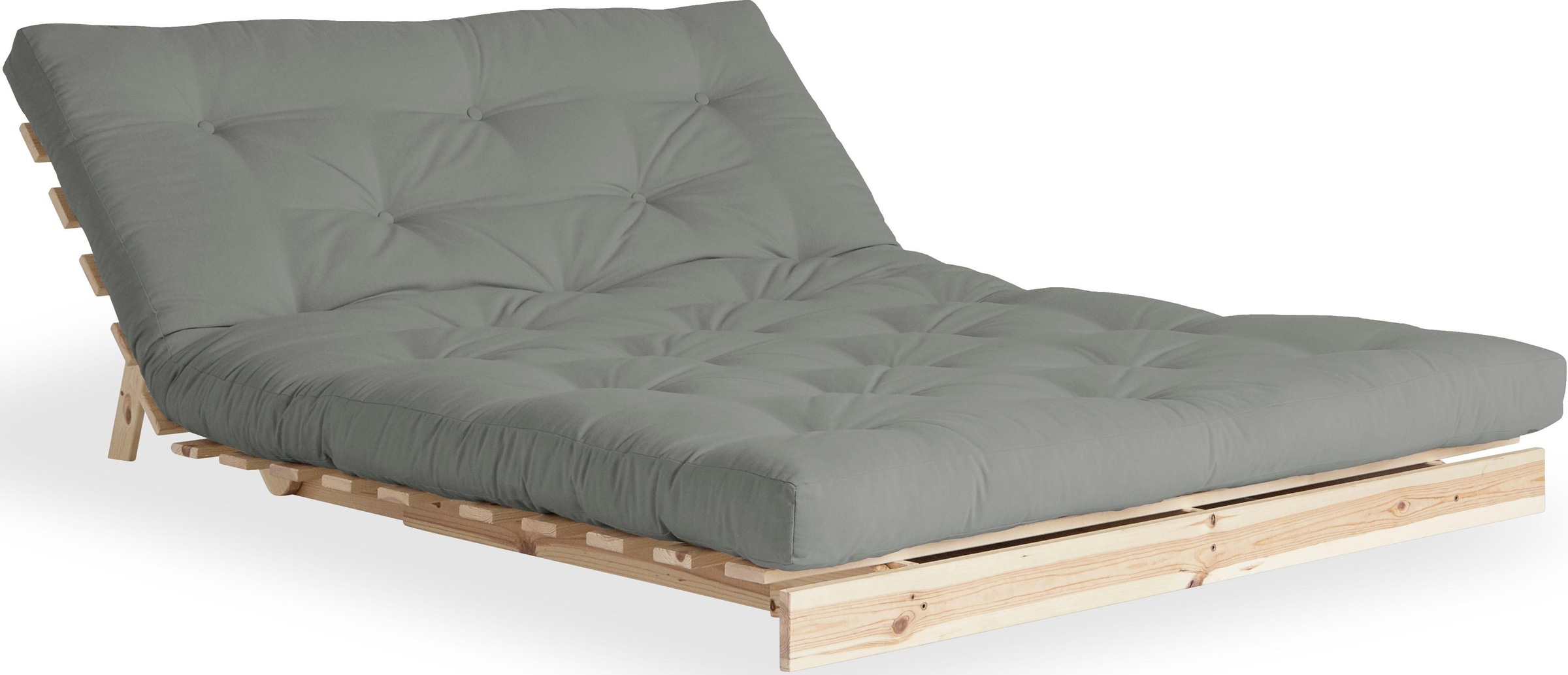 Karup Design Daybett »Daybett Roots Schlafsofa – Gästebett & Sofa aus FSC®-Kiefer«, Inkl. Futonmatratze, in mehreren Grössen & Farben erhältlich