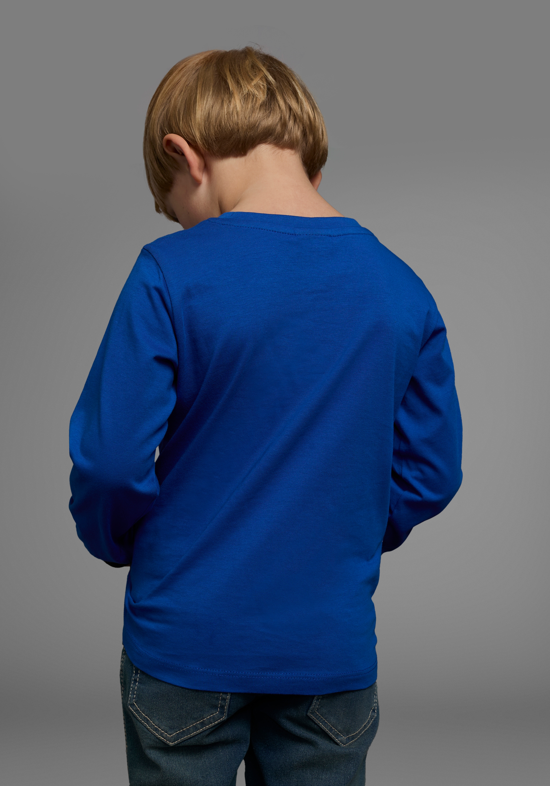 KIDSWORLD Langarmshirt »POLIZEI«, Langarm, Basic-Passform, bedruckt, Rundhalsausschnitt