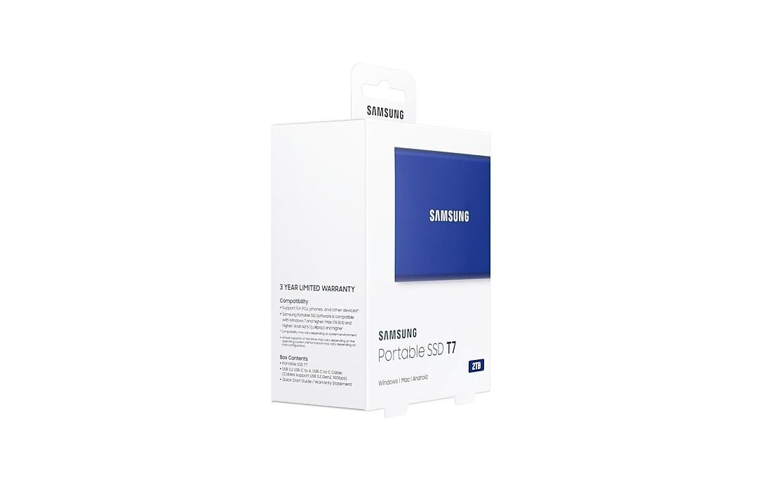 Samsung externe SSD »Port. SSD T7 2TB Indigo Blue«