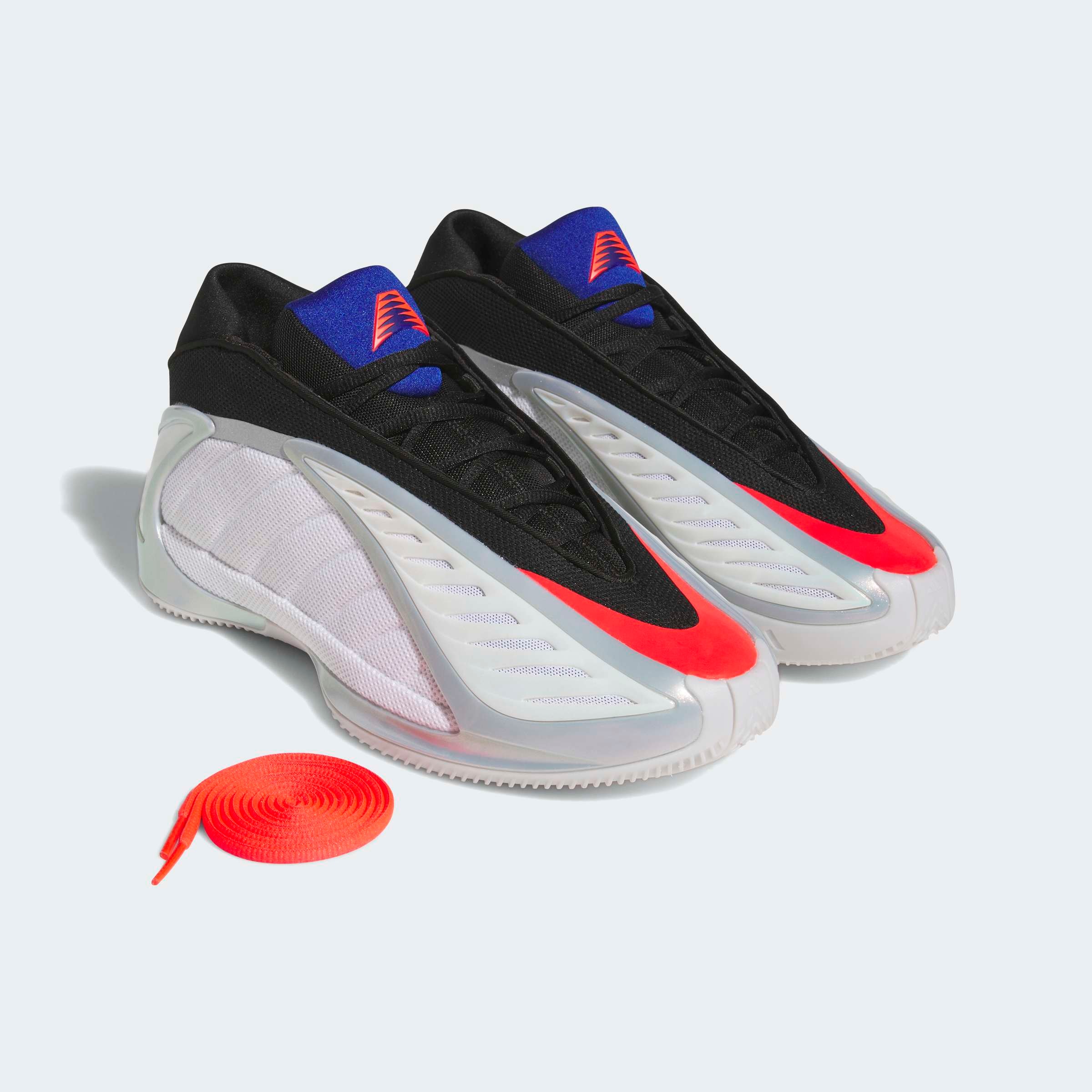 Adidas Performance, Unisex, adidas Performance Basketballschuh »ANTHONY EDWARDS 2«, cloud weiß, lucid rot, silber metallic, 41, Basketballschuhe mit 