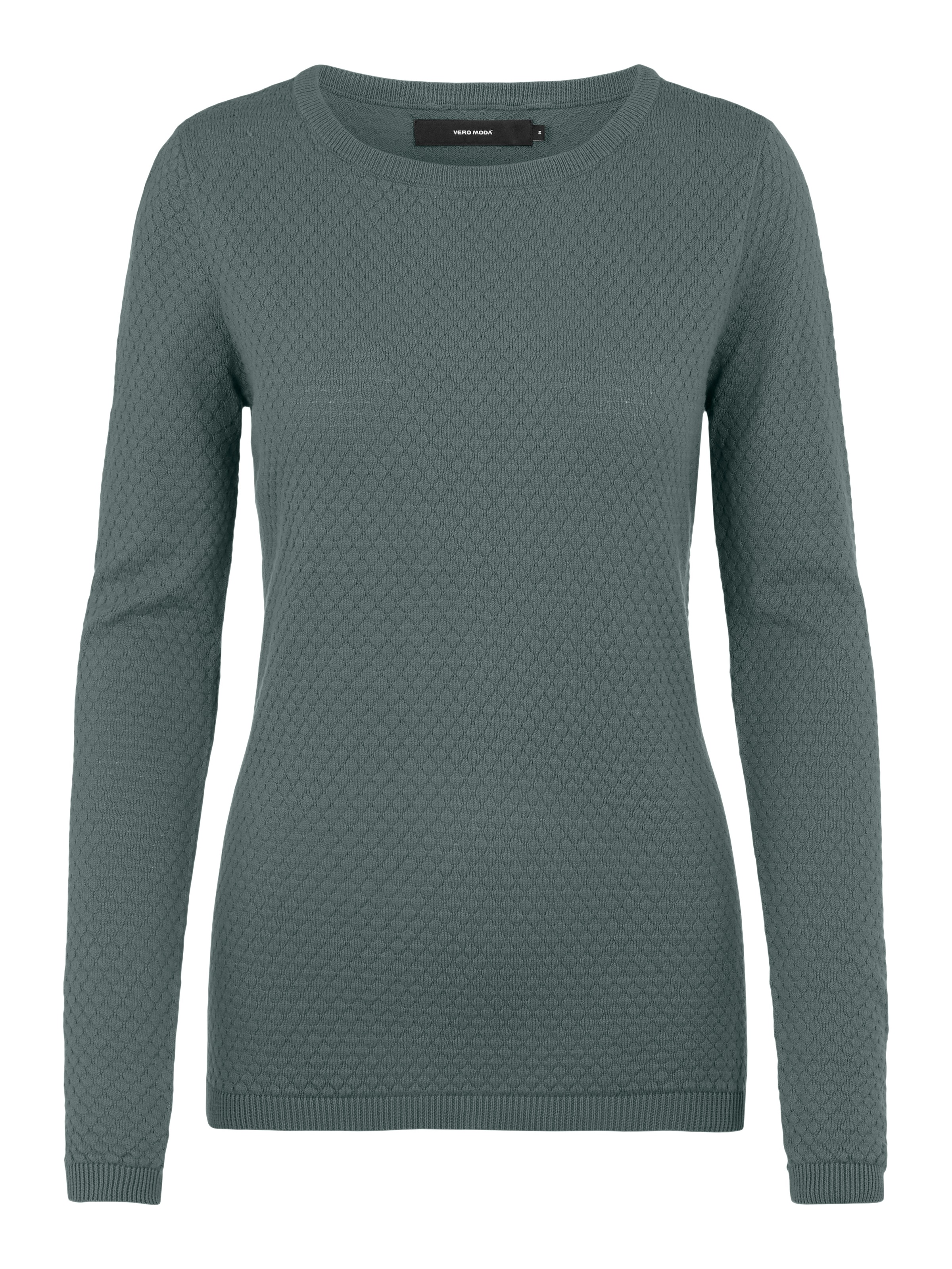 Vero Moda Rundhalspullover »VMCARE STRUCTURE LS O-NECK BLOU NOOS«