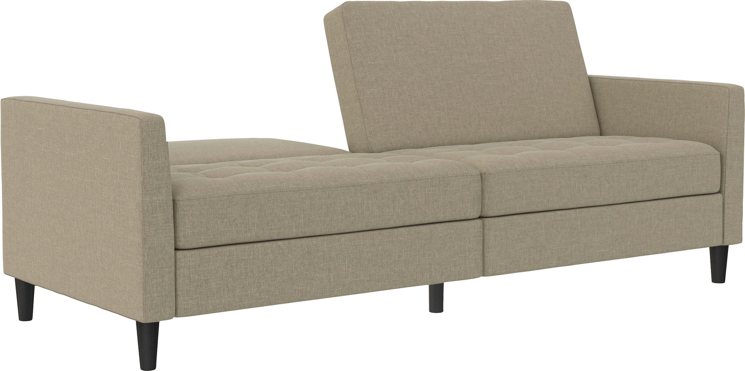 Dorel Home 3-Sitzer »Presley«, Sofa mit Bett-Funktion und verstellbarer Rückenlehne