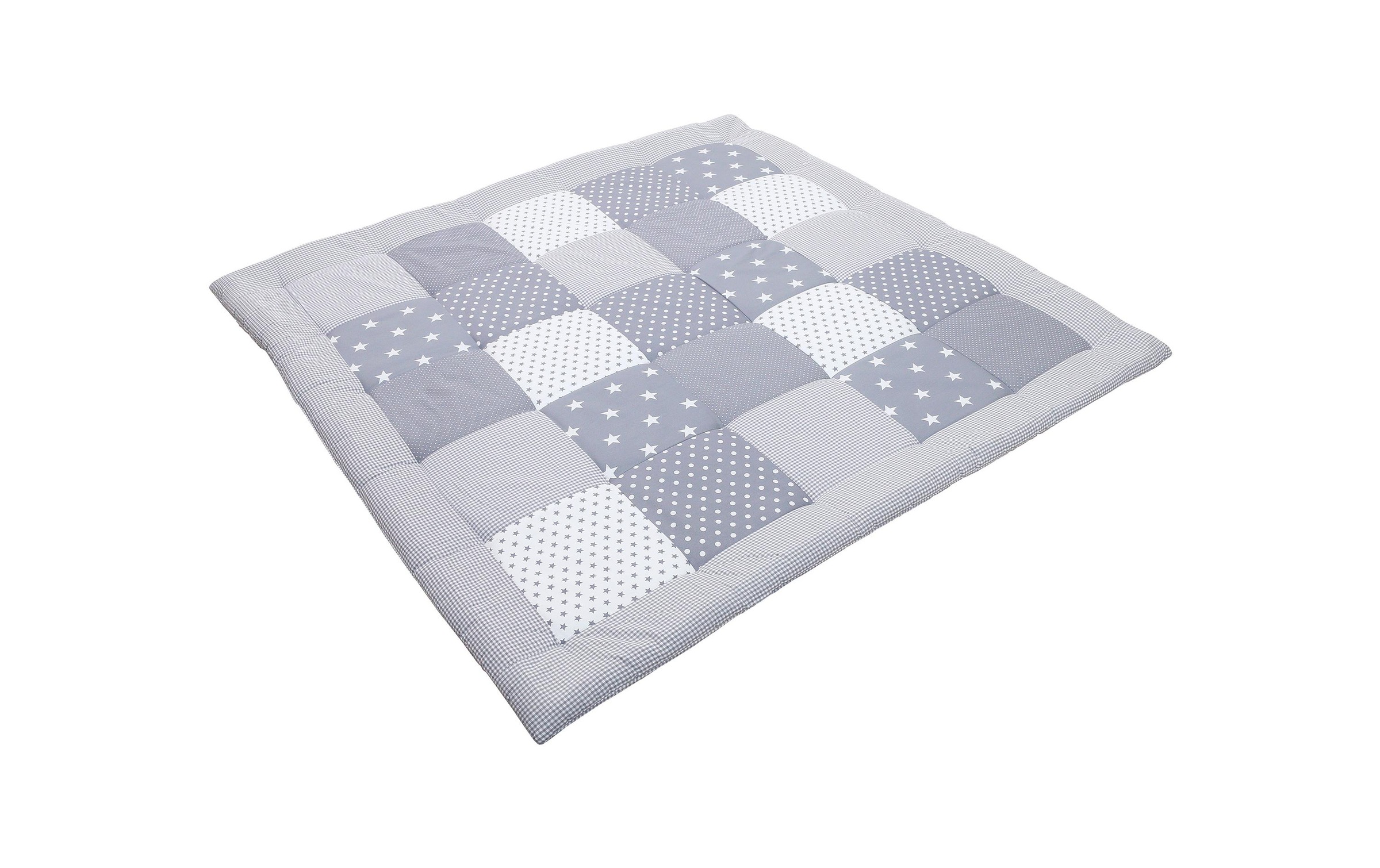 Krabbeldecke »Krabbeldecke Graue Sterne 120 cm x 120«