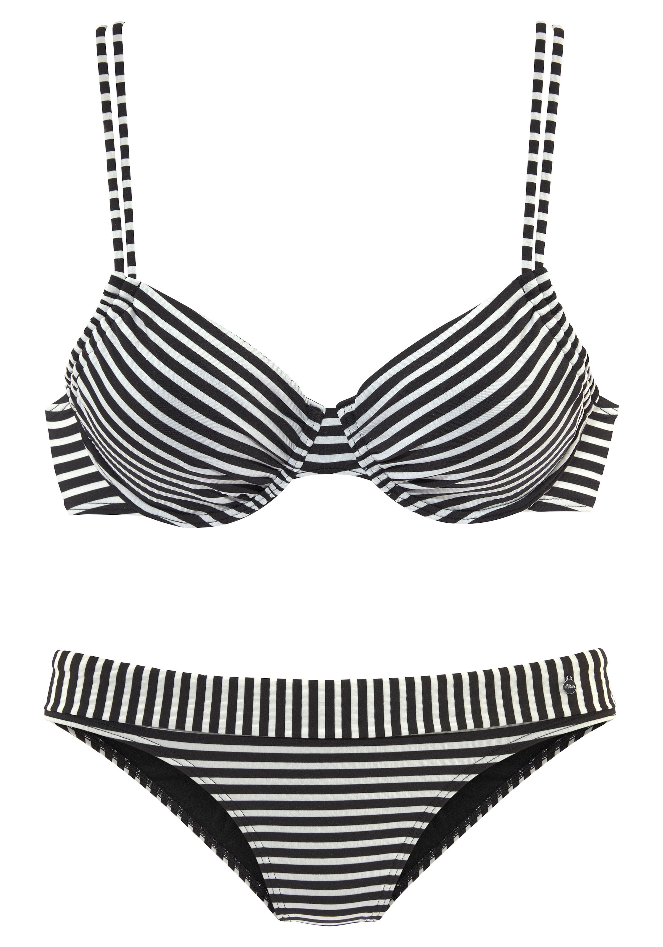 s.Oliver Bügel-Bikini aus Seersucker-Qualität