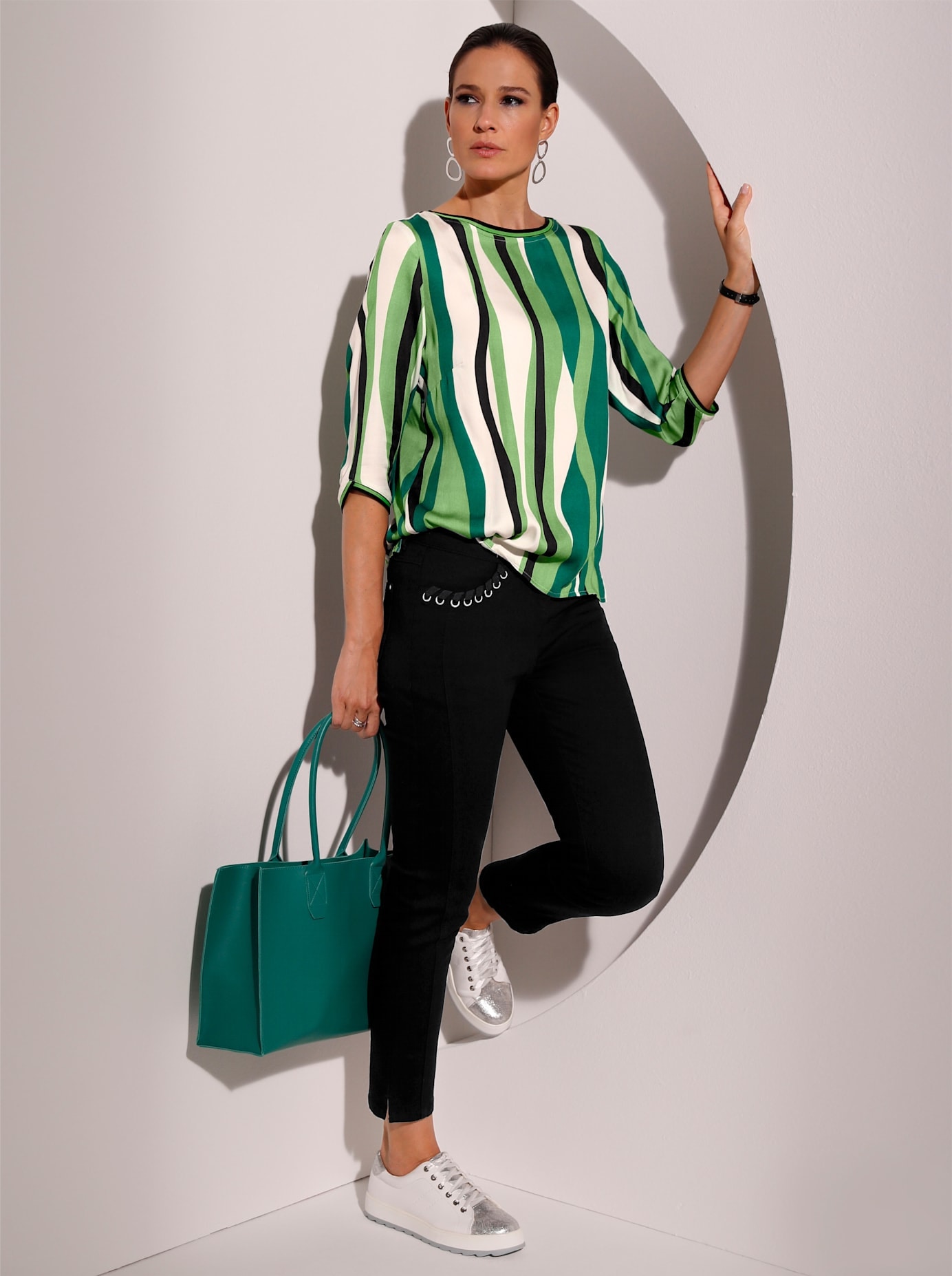creation L Satinbluse