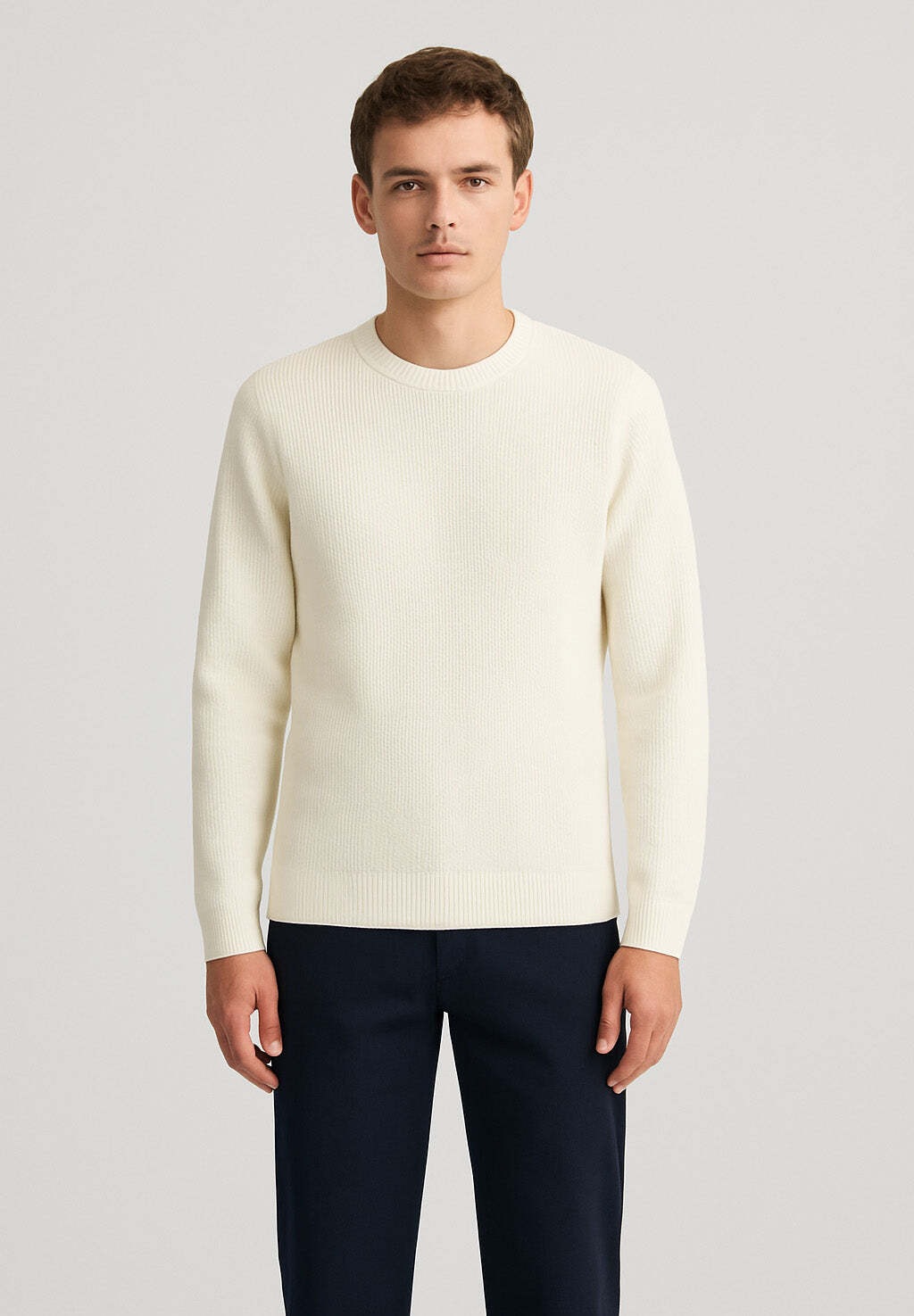 GAS Strickpullover »Gas Pullover Adyn Round Neck«