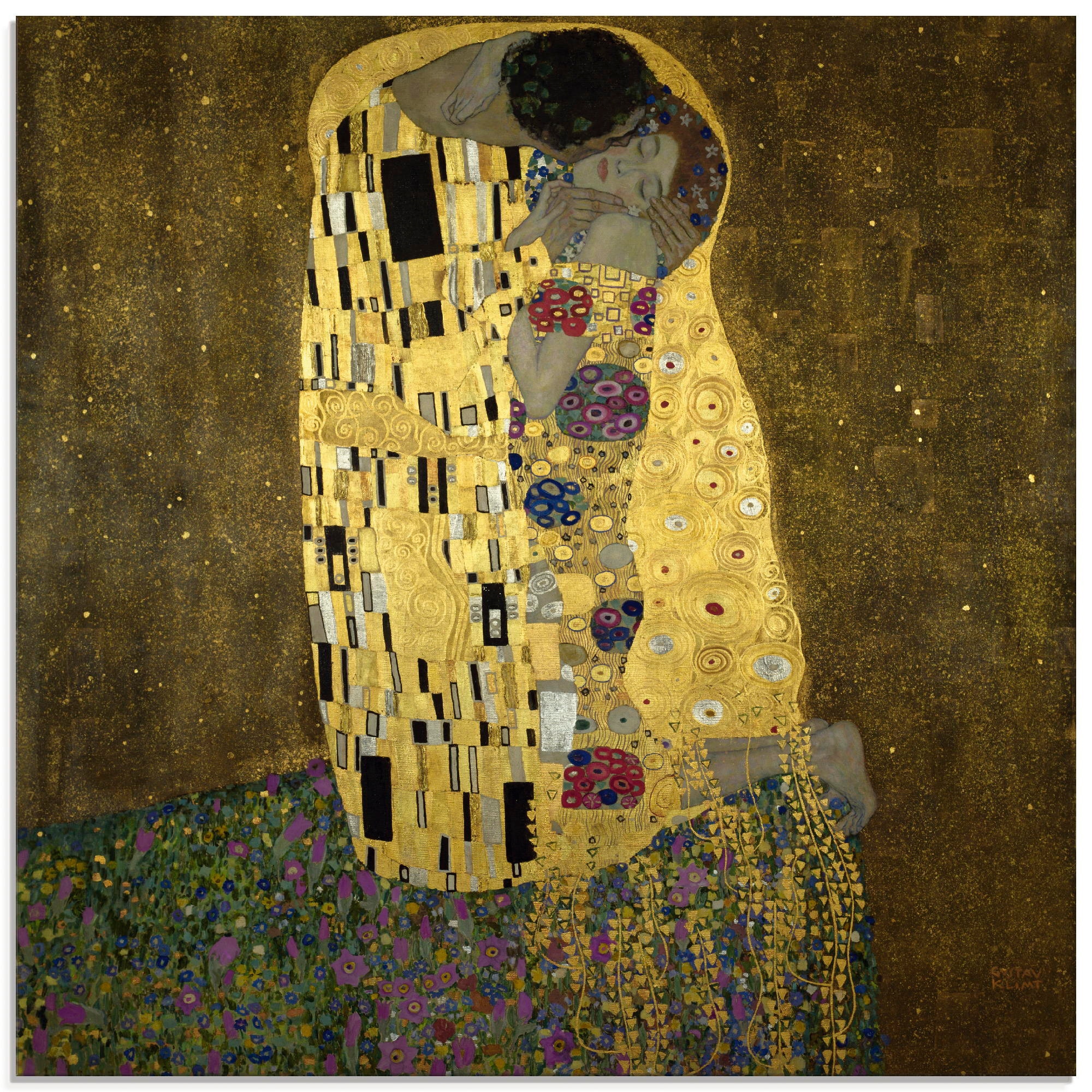 Artland Glasbild »Der Kuss«, Paar, (1 St.), in verschiedenen Grössen