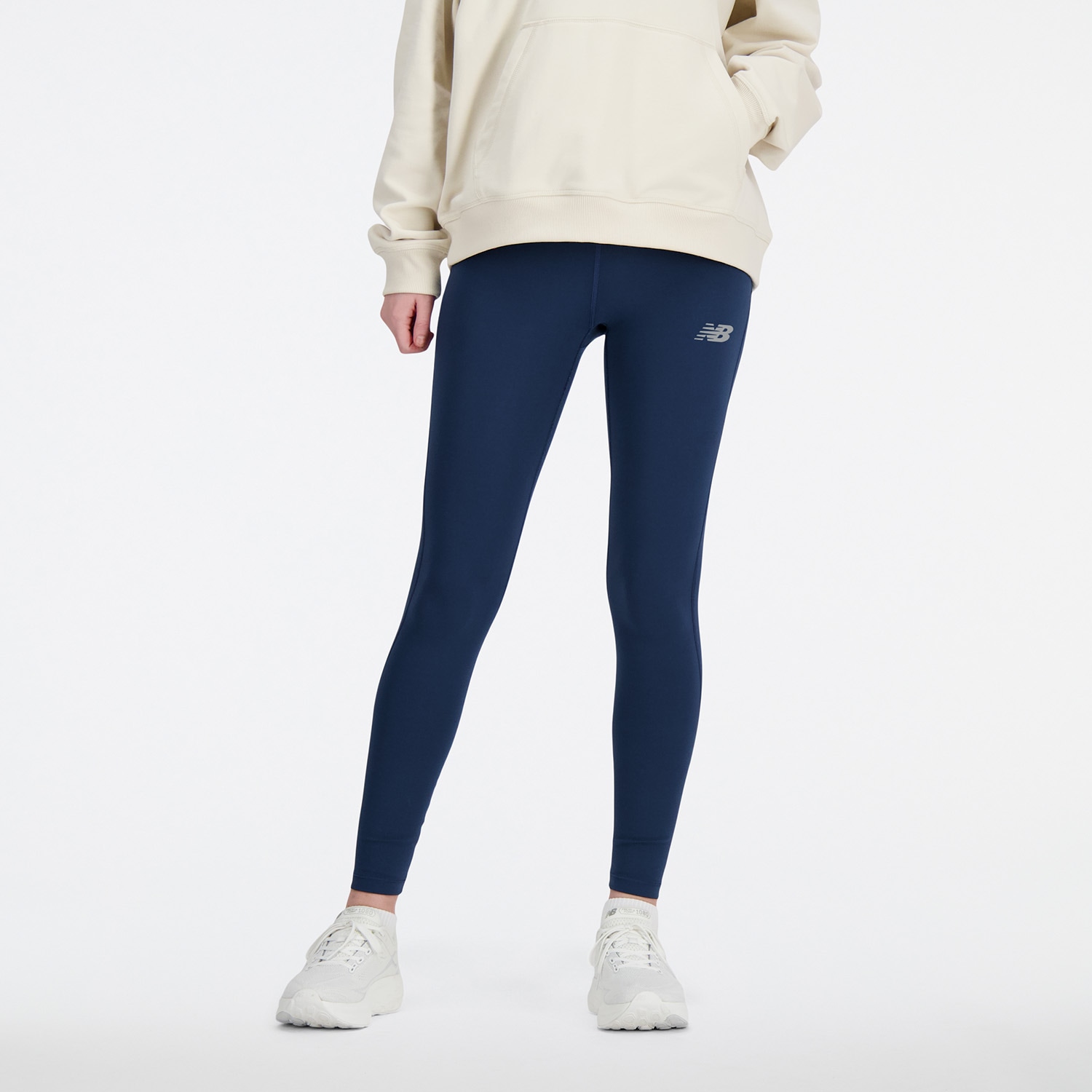 New Balance Lauftights »Sleek High Rise Legging 27"«, mit Label