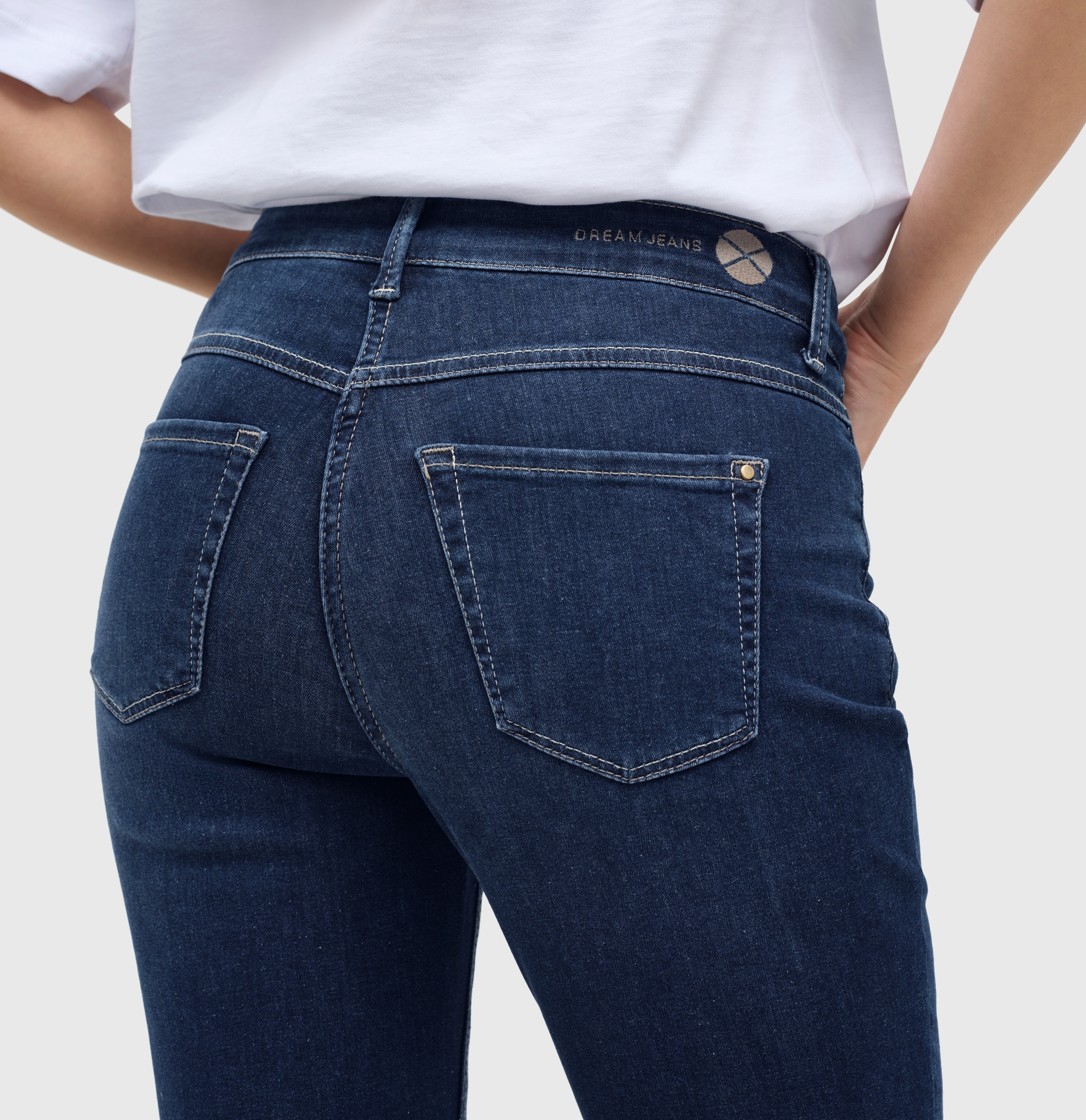 MAC 7/8-Jeans »Dream Chic«, verkürzte Form mit Reissverschluss