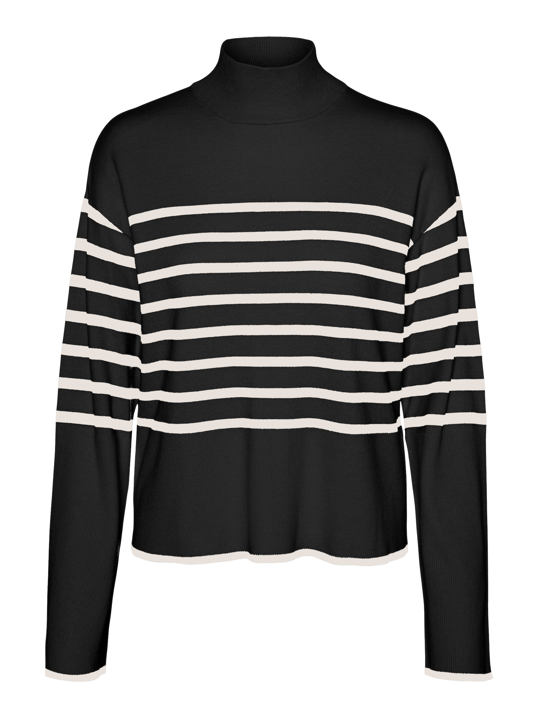 Vero Moda Strickpullover »VMNEWHAPPINESS LS HIGHNK PULLOVER GA BOO«