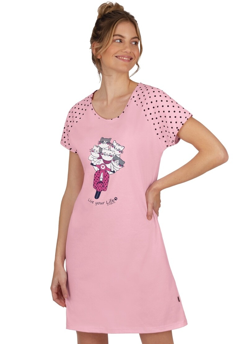 Trigema Schlafanzug »TRIGEMA Nachthemd mit Jelmoli-Versand online Schweiz bei Katzen-Motiv« grossem shoppen
