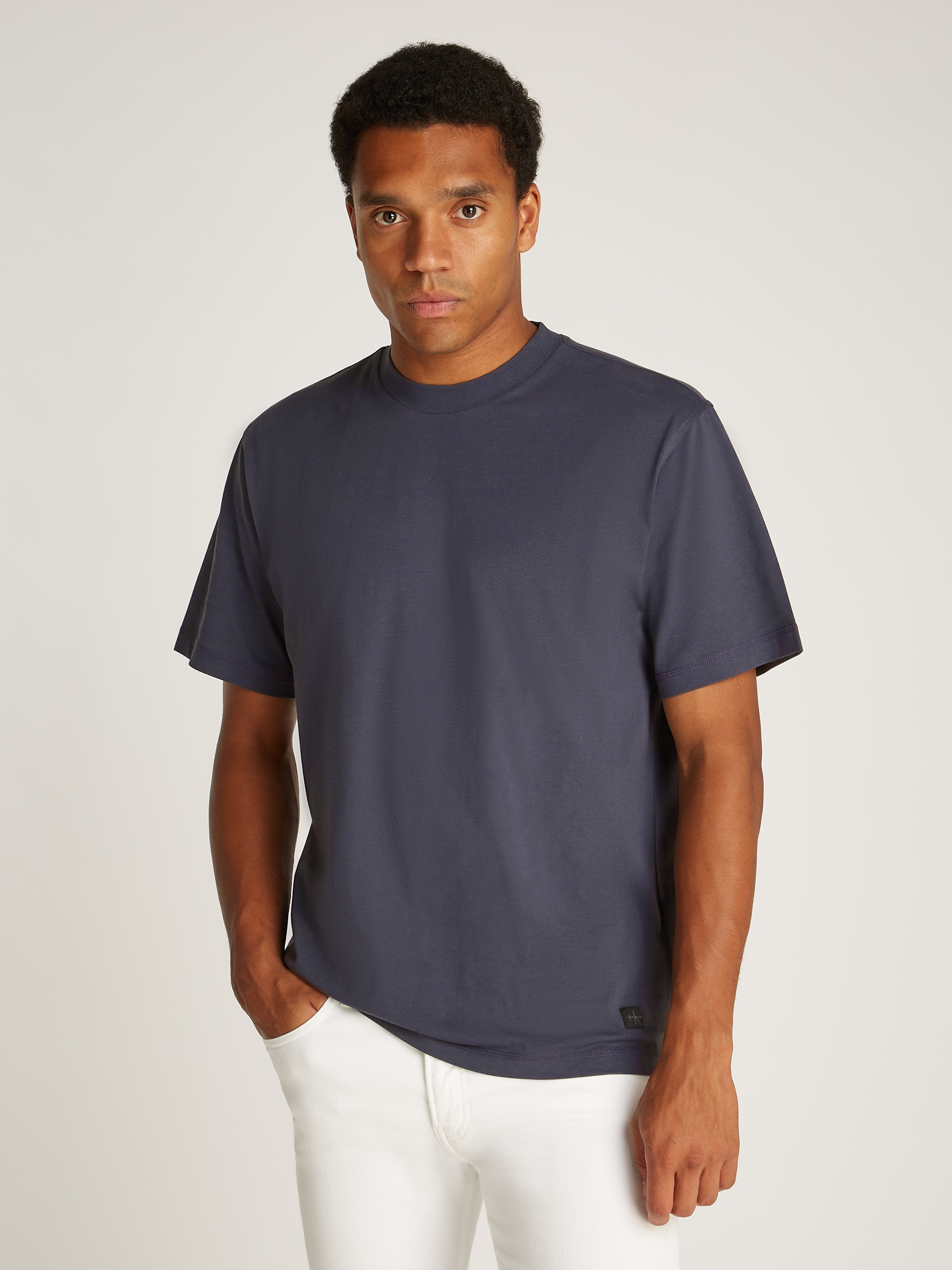 Calvin Klein Jeans T-Shirt »WOVEN LABEL RELAXED TEE« mit Logopatch