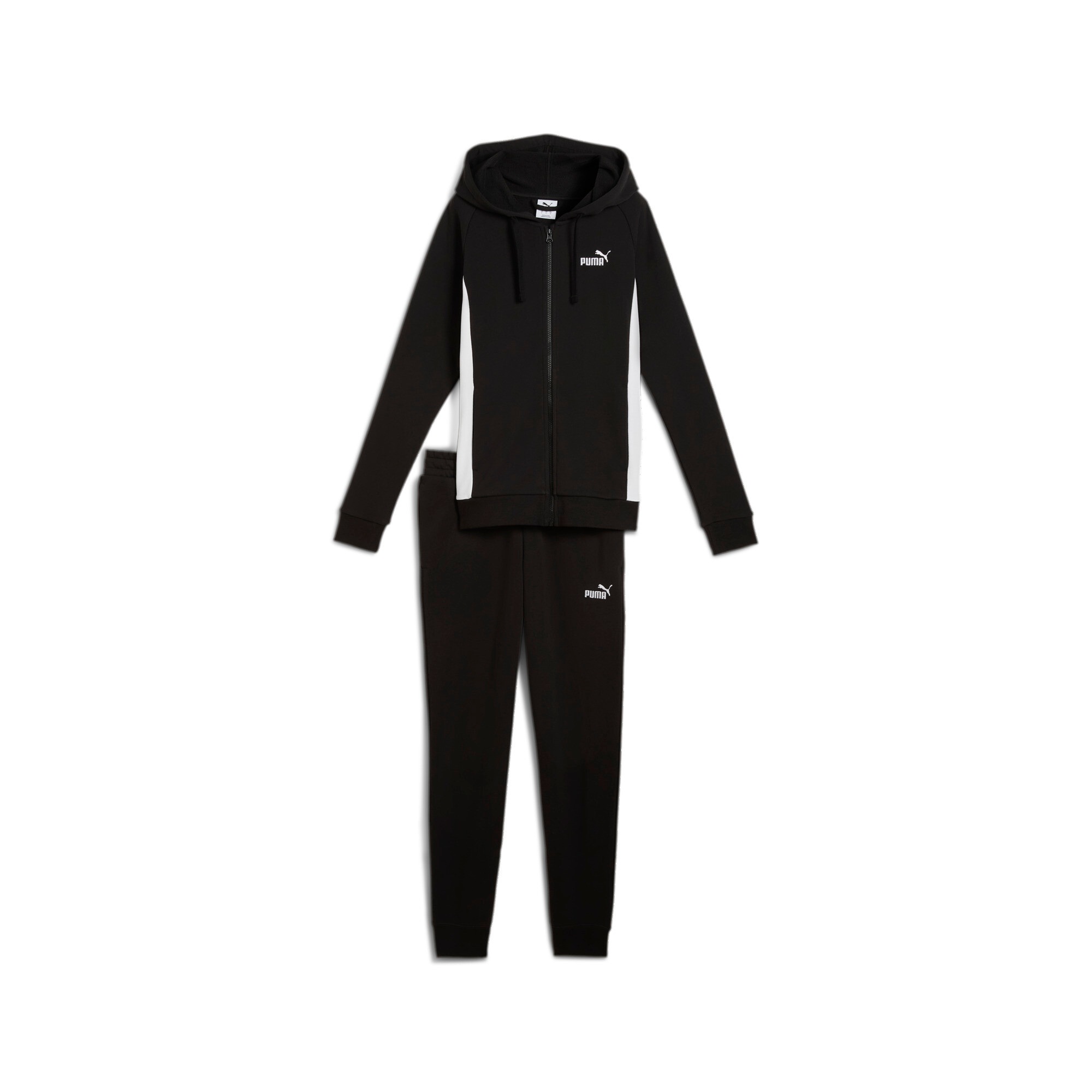 PUMA Trainingsanzug »HOODED SWEAT SUIT TR CL« 2 Stk. zweiteiliges Set, mit verstellbaren Kordelzügen, Regular Fit