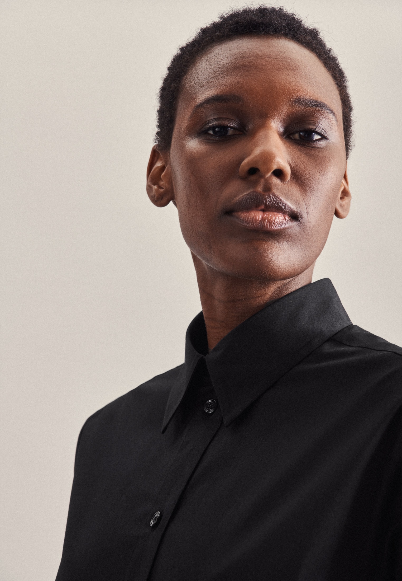 Rose«, bei online shoppen »Schwarze Kragen seidensticker Langarm Jelmoli-Versand Uni Schweiz Sommerkleid