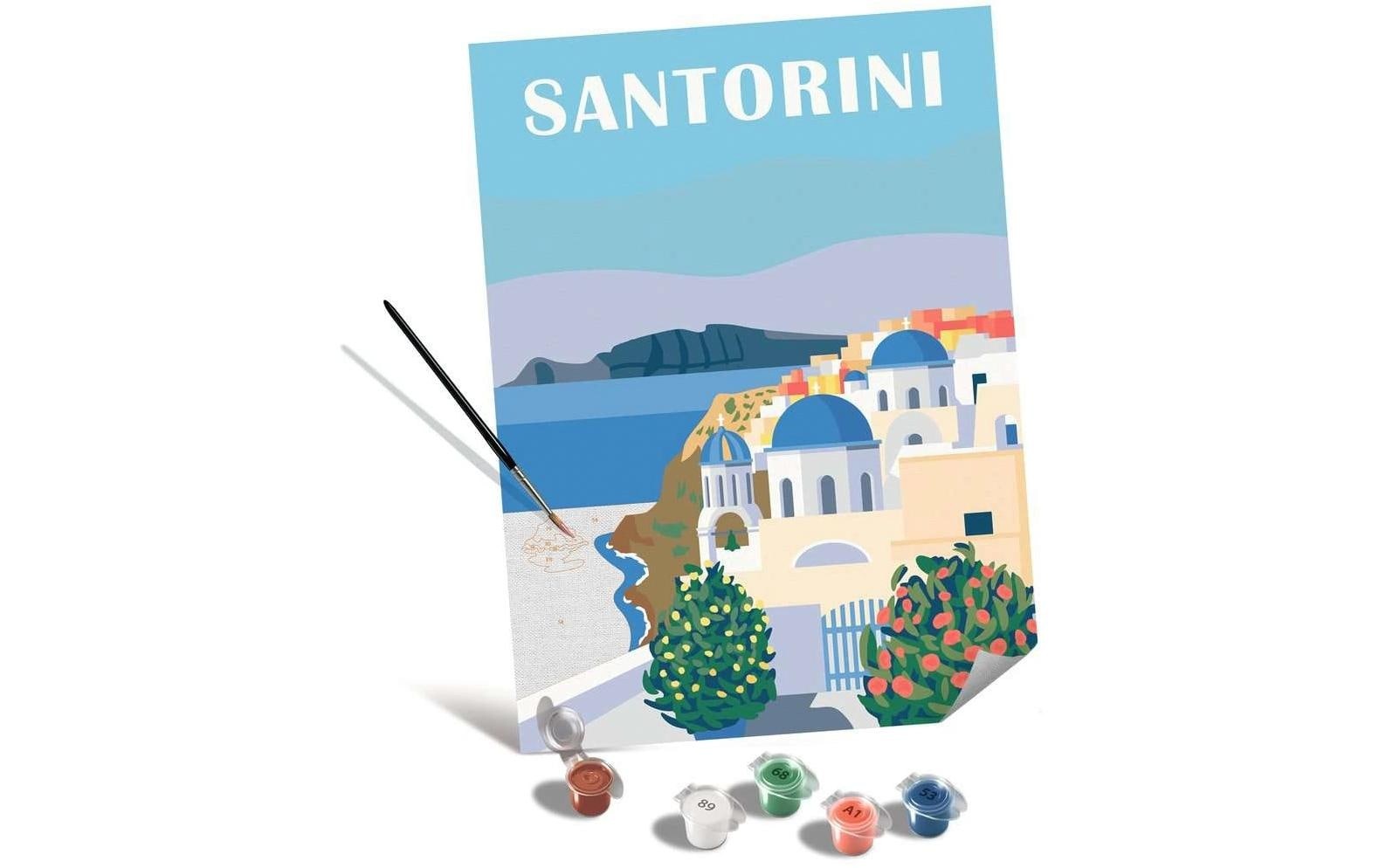 Ravensburger Malen nach Zahlen »CreArt – shades of Santorini auf Leinwand«