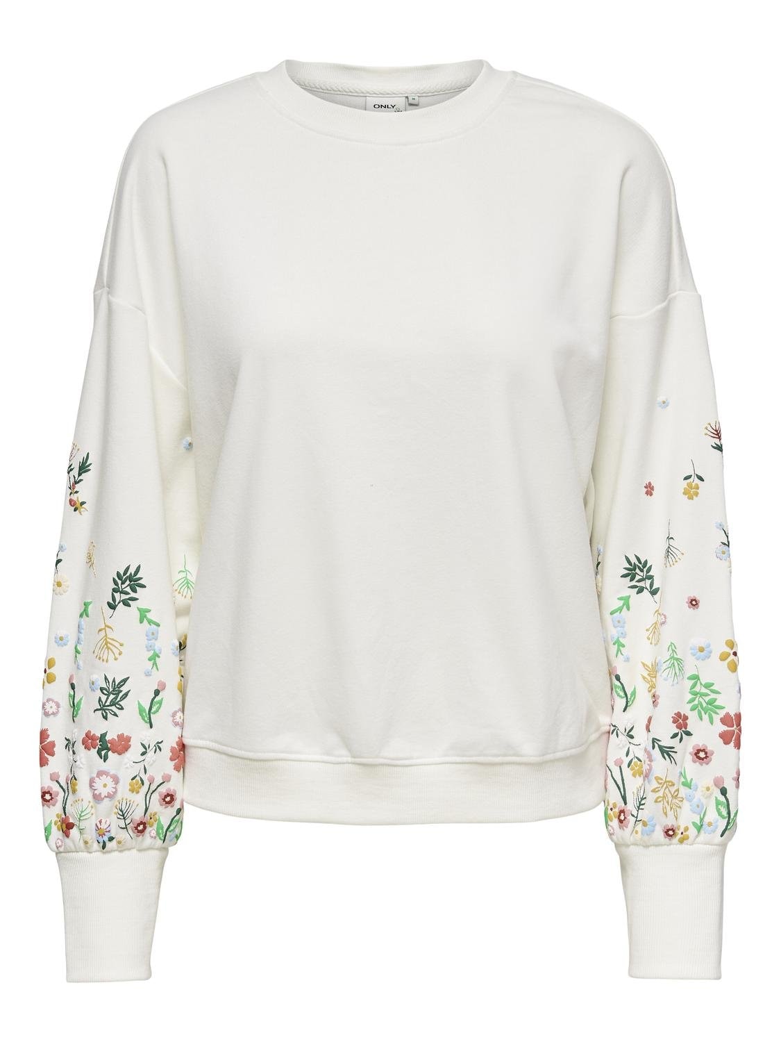 ONLY Sweatshirt »ONLBROOKE L/S O-NECK FLOWER SWT«