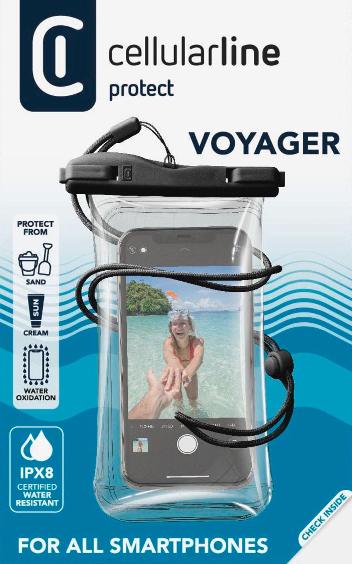 Cellularline Backcover »Voyager waterproof case universal«