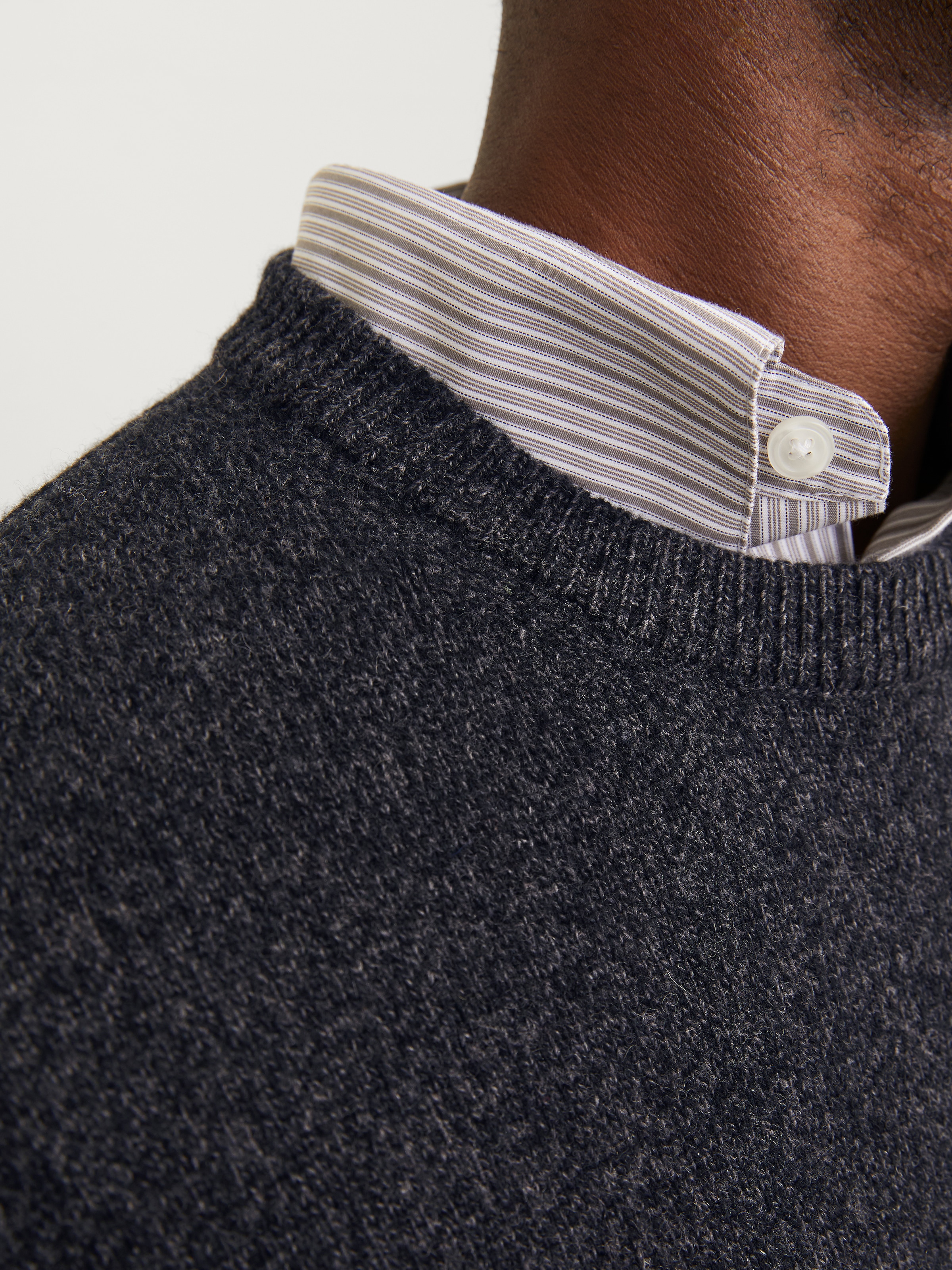 Jack & Jones Rundhalspullover »JPRBLULAMBSWOOL KNIT CREW NECK«