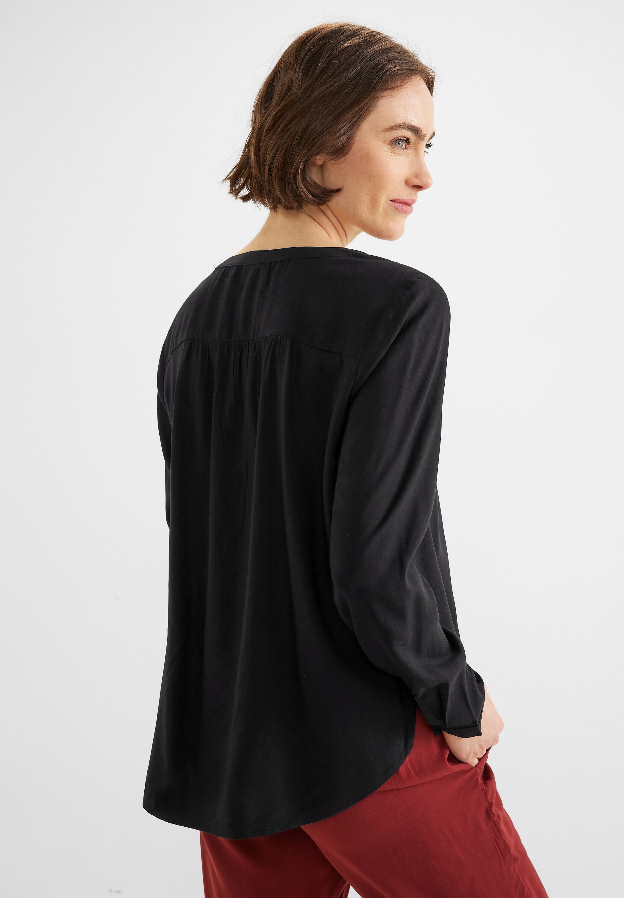 STREET ONE Shirtbluse »Style Bamika«, mit Seitenschlitzen