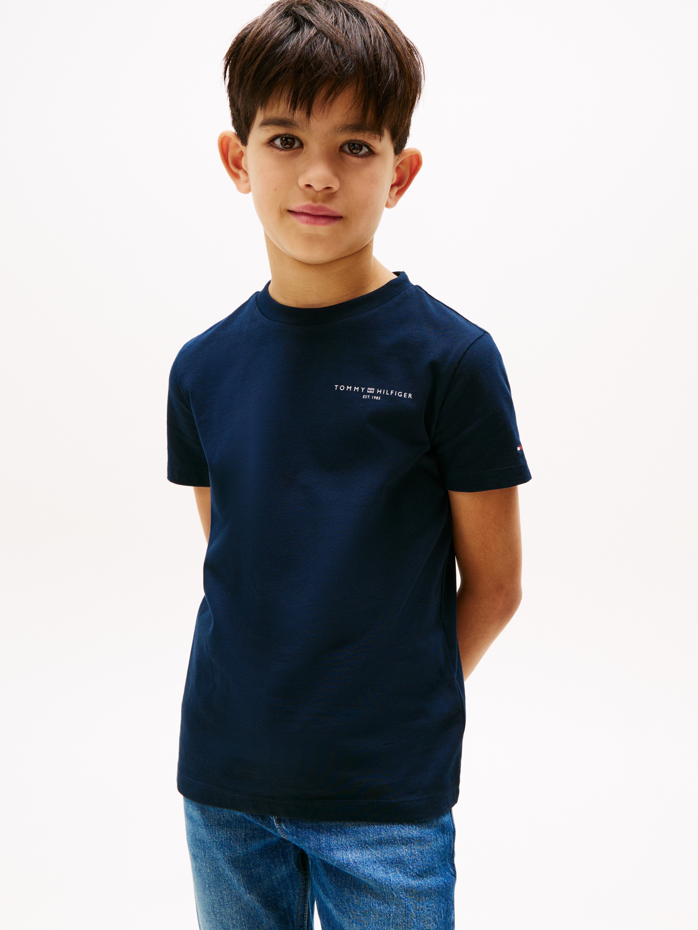 Tommy Hilfiger T-Shirt »MINI CORP T-SHIRT«, in Unifarbe