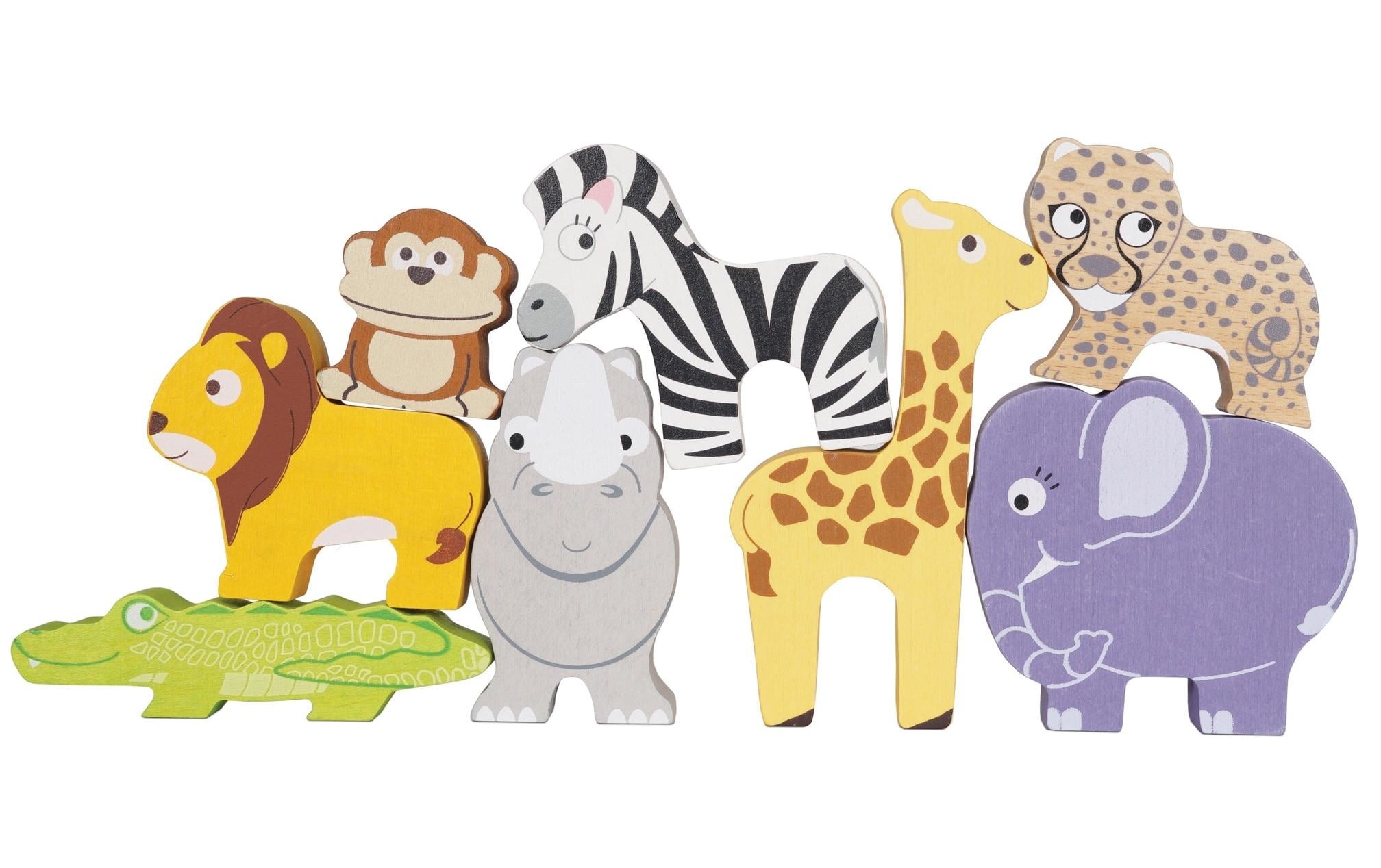 Le Toy Van Africa Stacking Animals & Bag