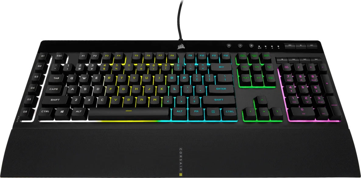 Corsair Gaming-Tastatur »K55 RGB PRO«, (Ziffernblock-USB-Anschluss-Fn-Tasten)