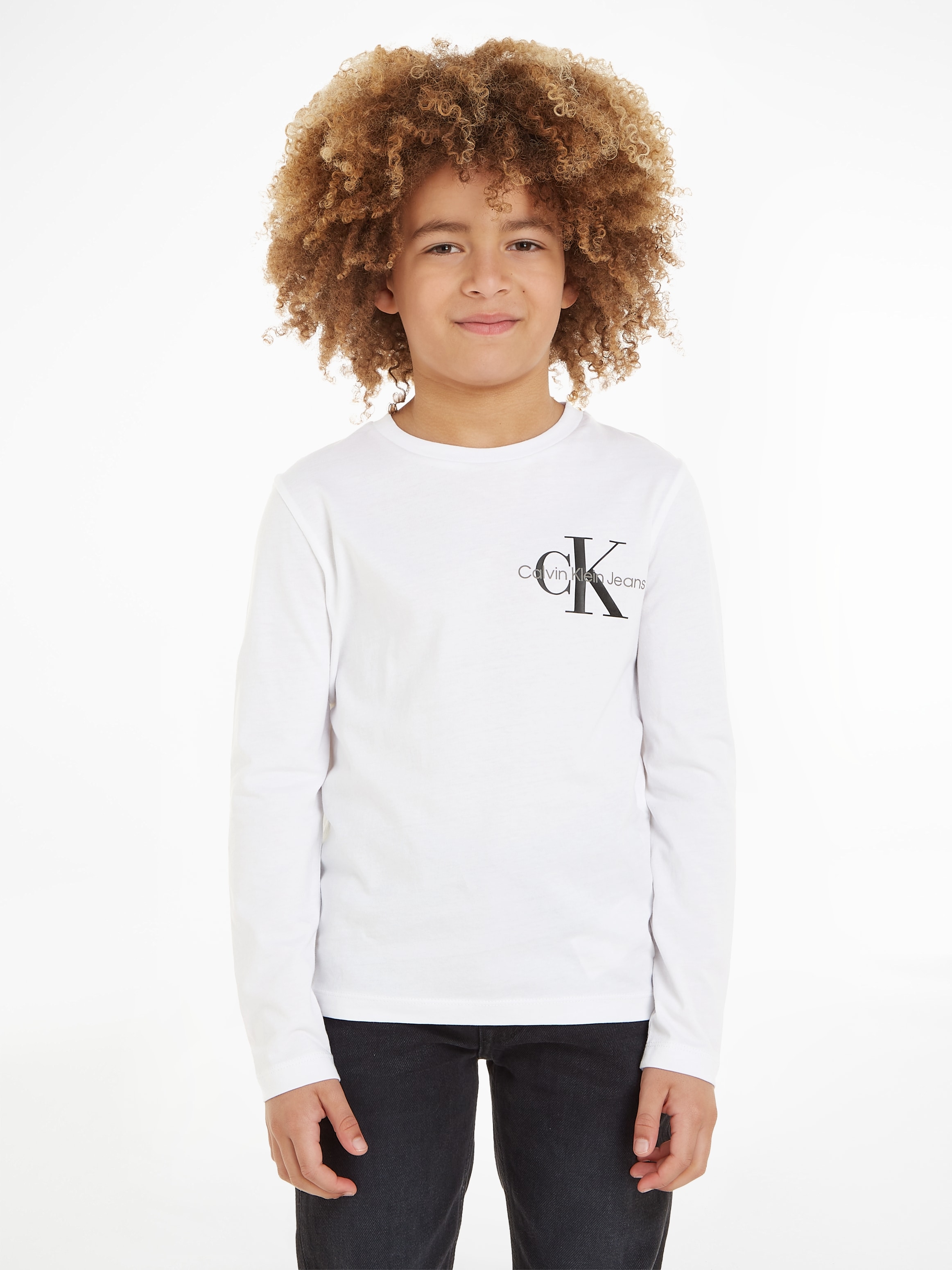 Langarmshirt »CHEST MONOGRAM LS TOP«, für Kinder bis 16 Jahre