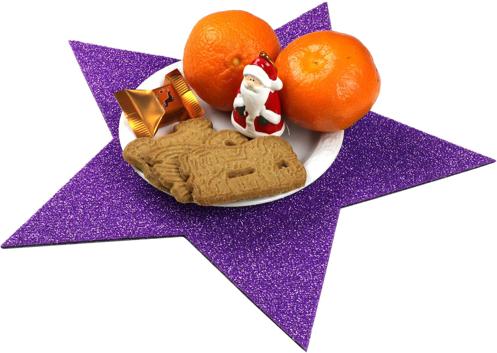 Primaflor-Ideen in Textil Platzset »Stern, Weihnachtsdeko«, (Set, 4 St.), auch ideal als Untersetzer oder Dekoration, Grösse 29,5 cm