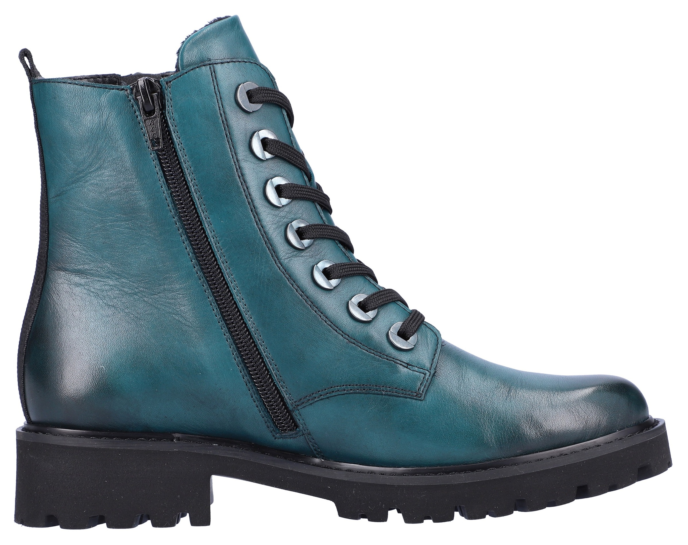 Remonte Schnürstiefelette, Blockabsatz, Stiefelette, Schnürboots, Flats im Used Look
