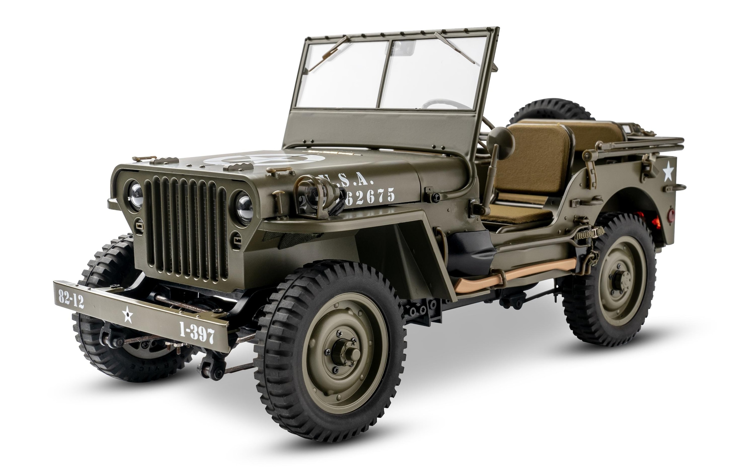 RC-Auto »RocHobby 1941 MB Willys Jeep, 1:12«